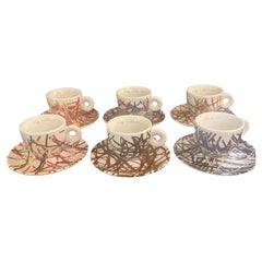 Set of 6 Espresso Cups & Saucers Special Edition Numbered & Dated by Mitterteich