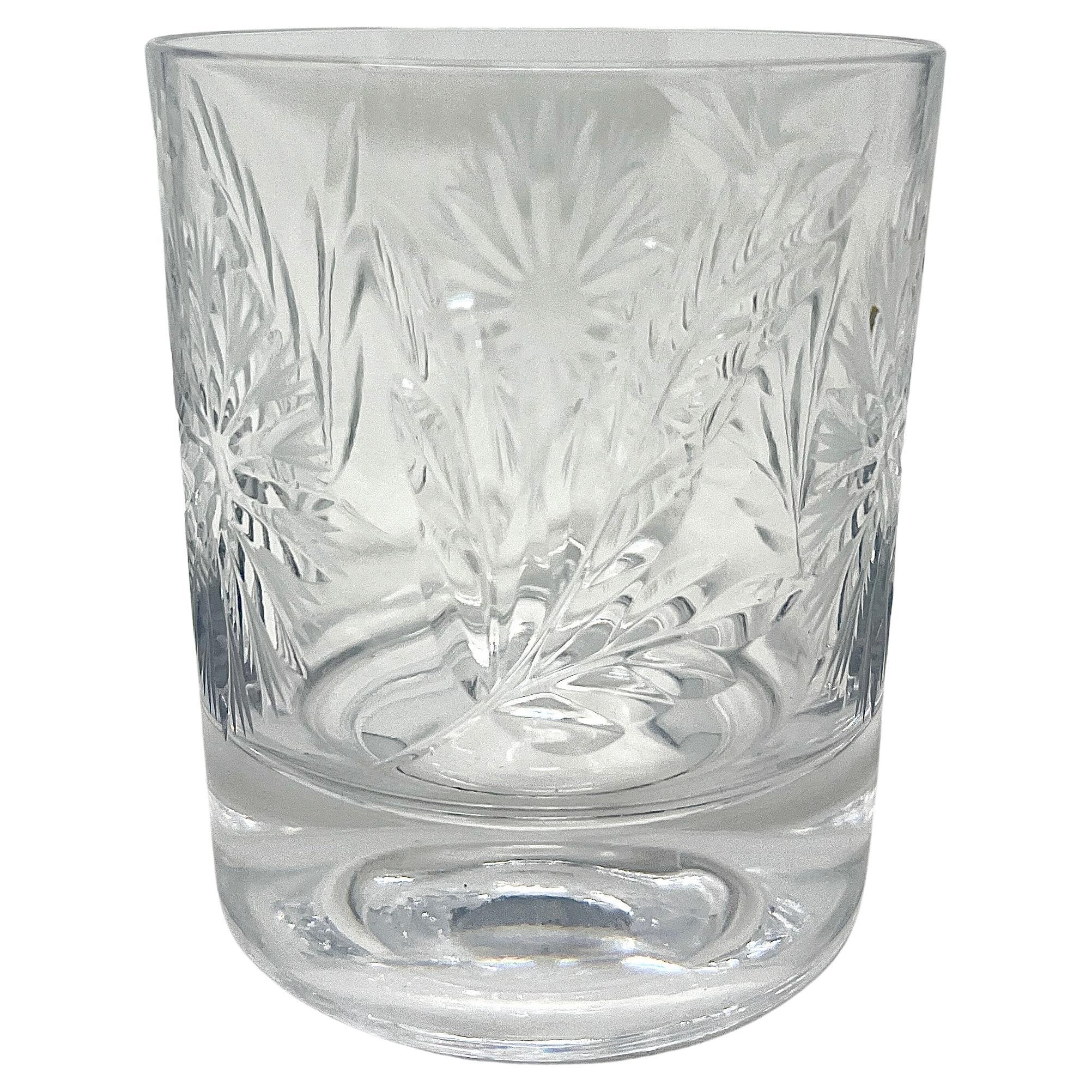 Set of 6 Estate American Cut Crystal Double Old Fashioned Glasses.
Per the last two photos, crystal wine decanters are also available and listed individually.