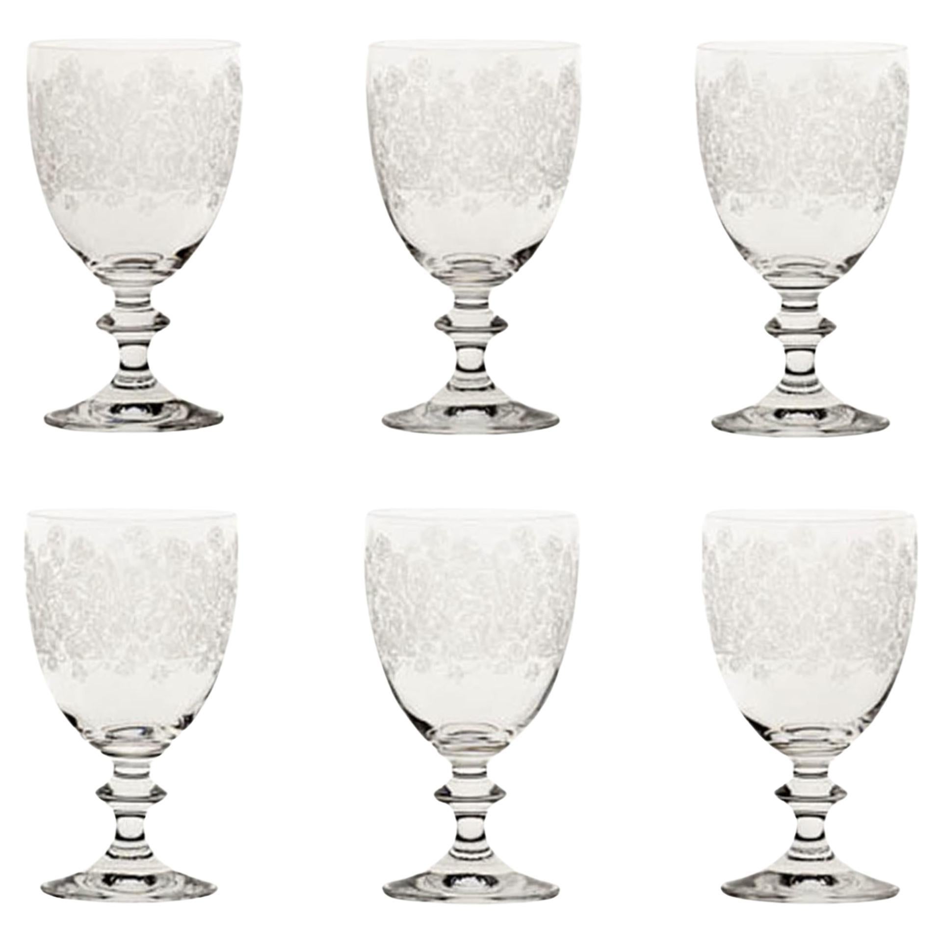 Set of 6 Estro Water Chalices For Sale