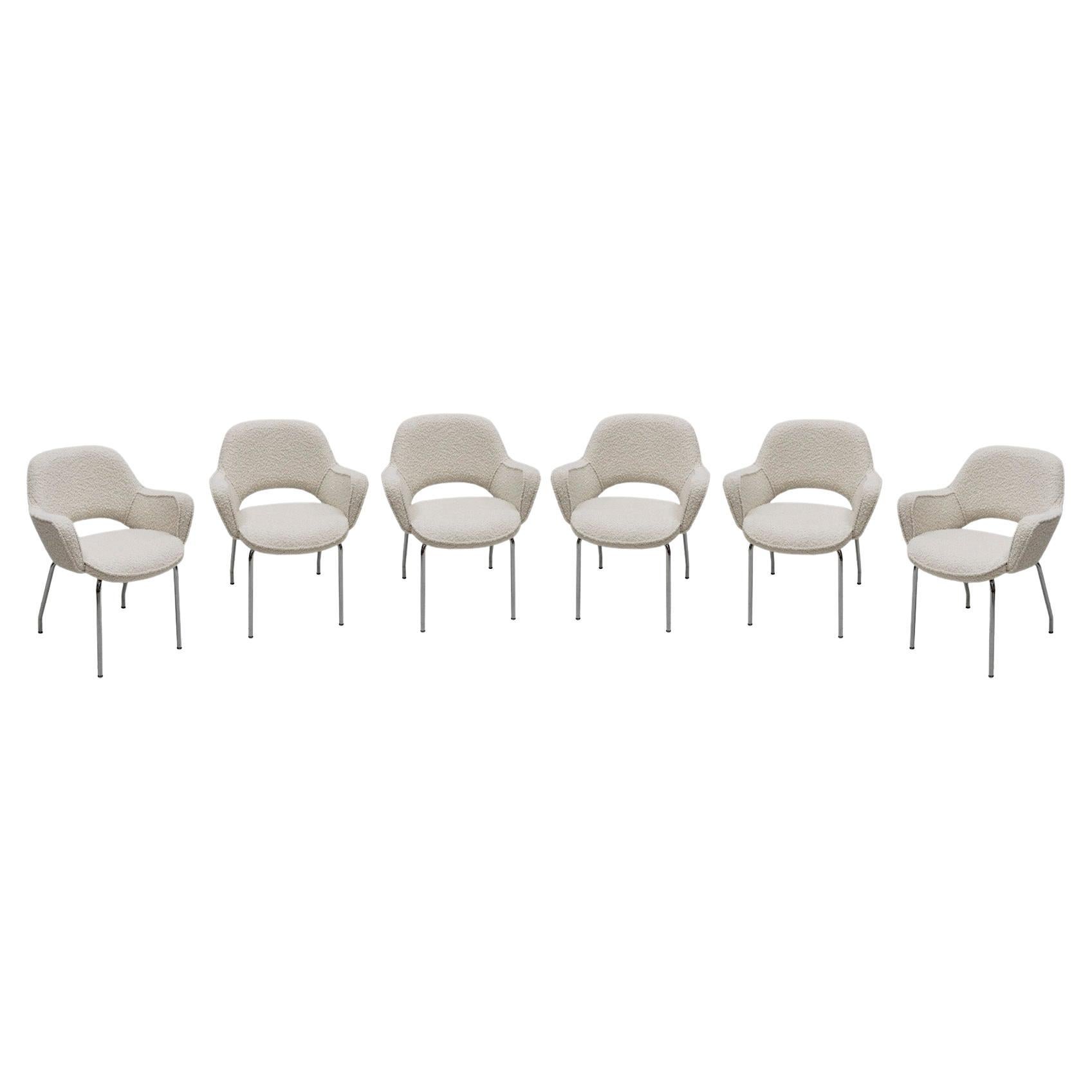 Set of 6 Executive Armchairs Designed By Eero Saarinen for Knoll For Sale