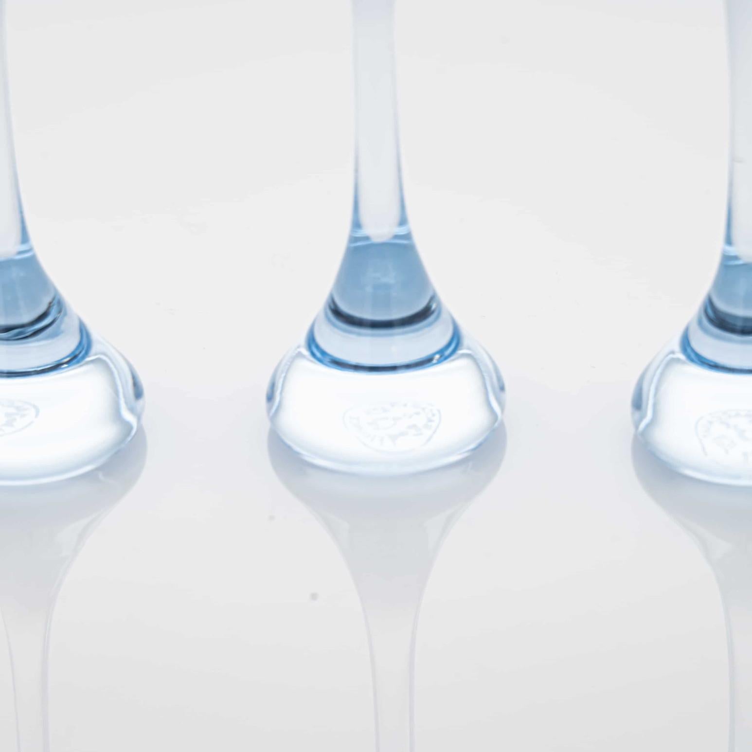 French Set of 6 Exquise Baccarat Crystal Pieces, Design R Rigot France Nancy For Sale