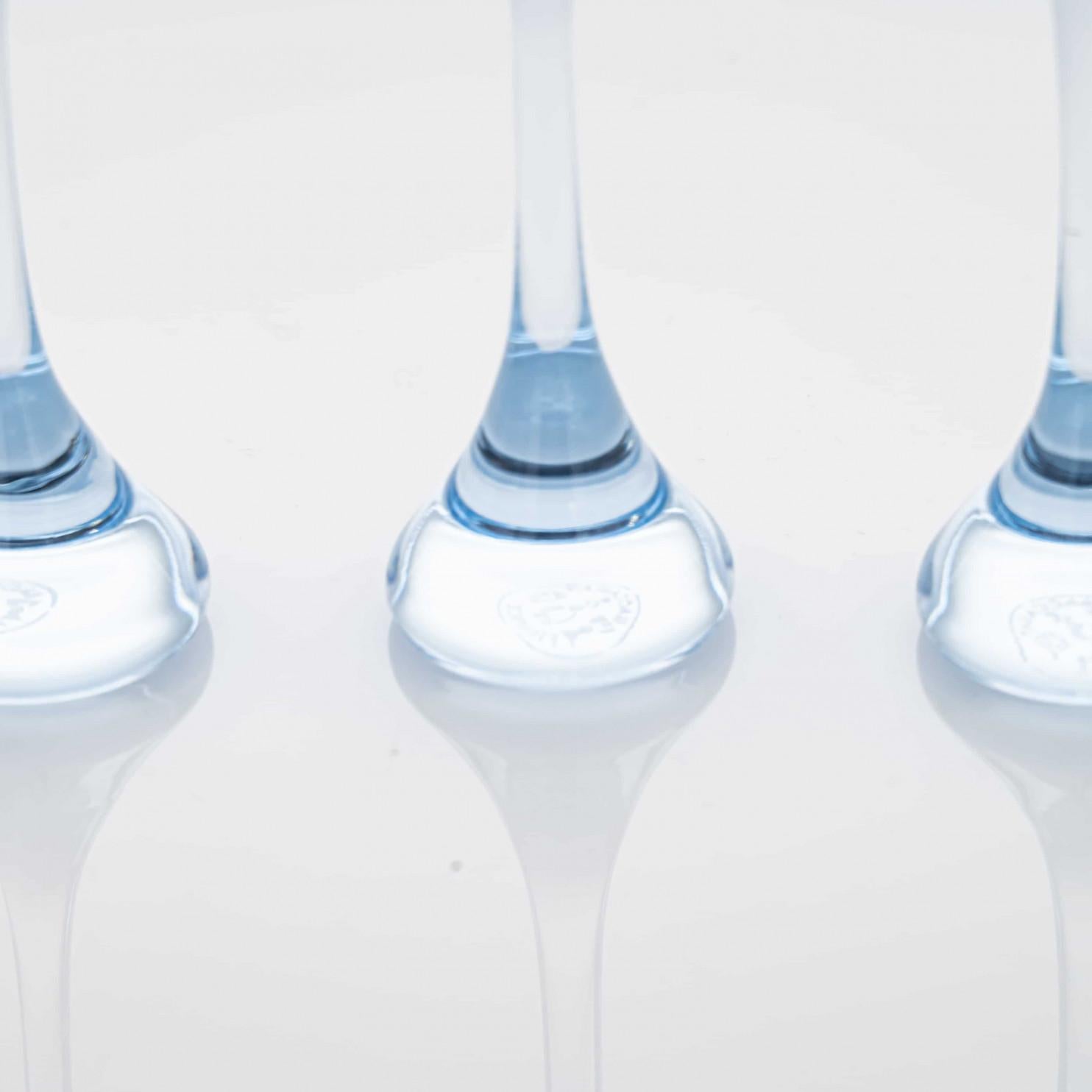 Satz von 6 Exquise Baccarat Kristall Stücken, Design R Rigot Frankreich Nancy (Französisch) im Angebot