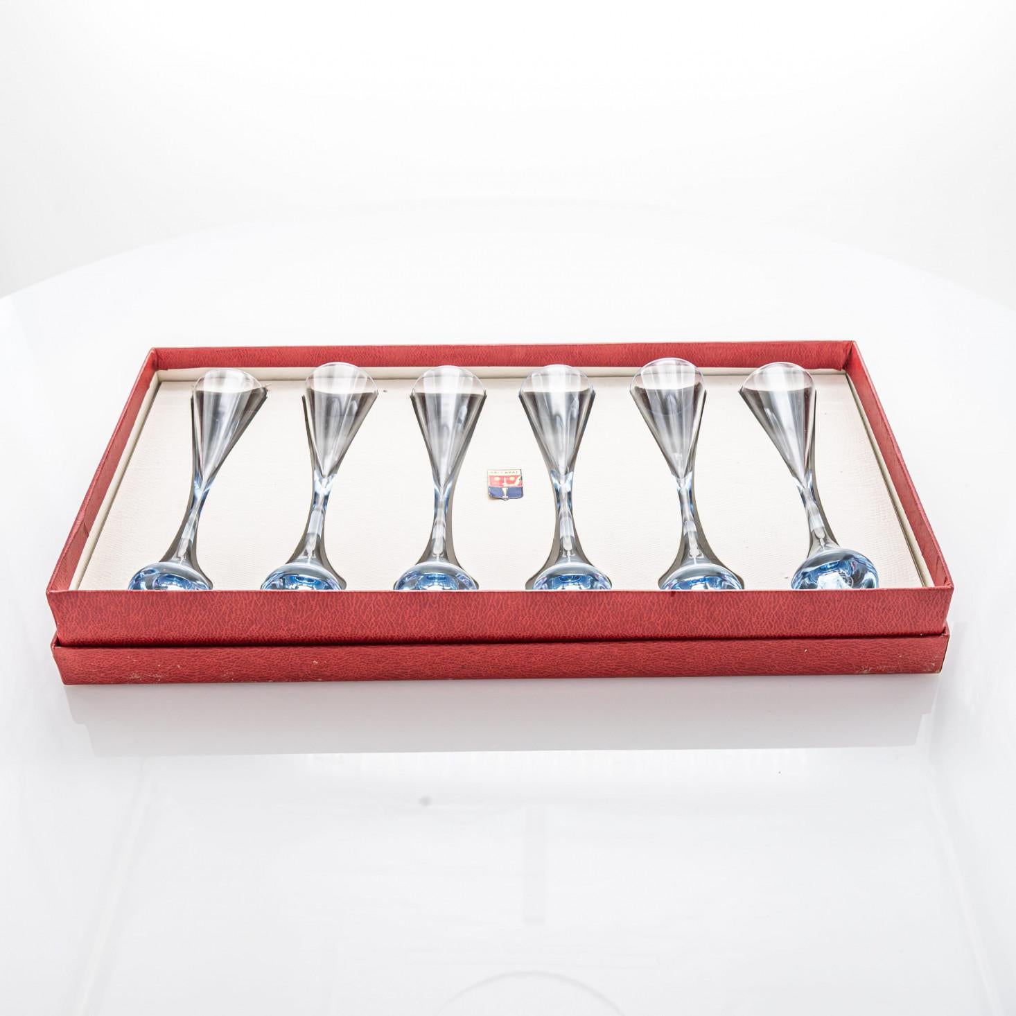 Set of 6 Exquise Baccarat Crystal Pieces, Design R Rigot France Nancy (Handgefertigt) im Angebot