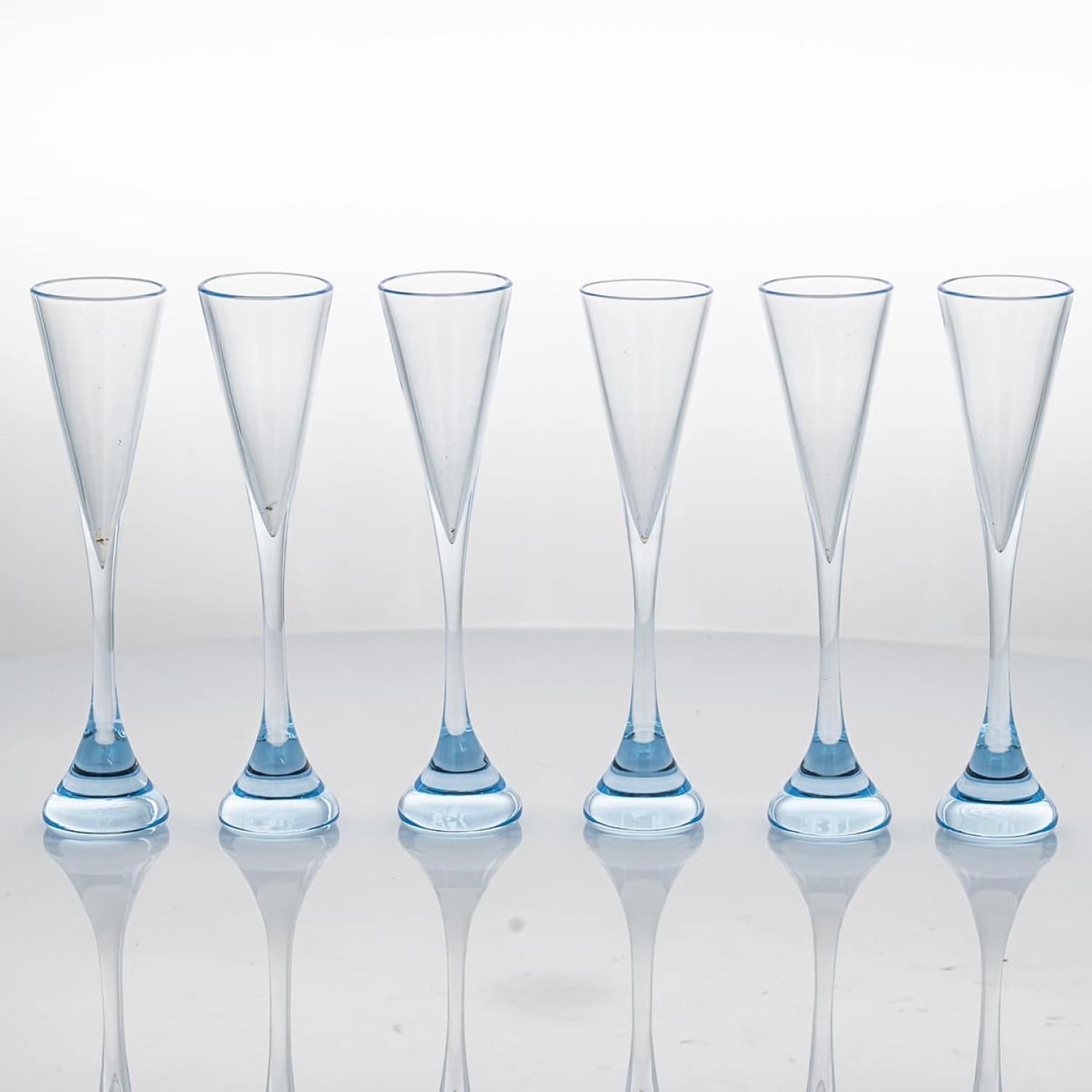 Set of 6 Exquise Baccarat Crystal Pieces, Design R Rigot France Nancy im Zustand „Gut“ im Angebot in Rijssen, NL