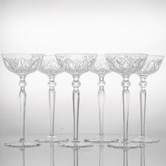 Juego de 6 Piezas de Cristal Exquise Baccarat, Francia