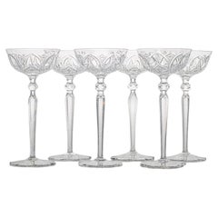 Juego de 6 Piezas de Cristal Exquise Baccarat, Francia