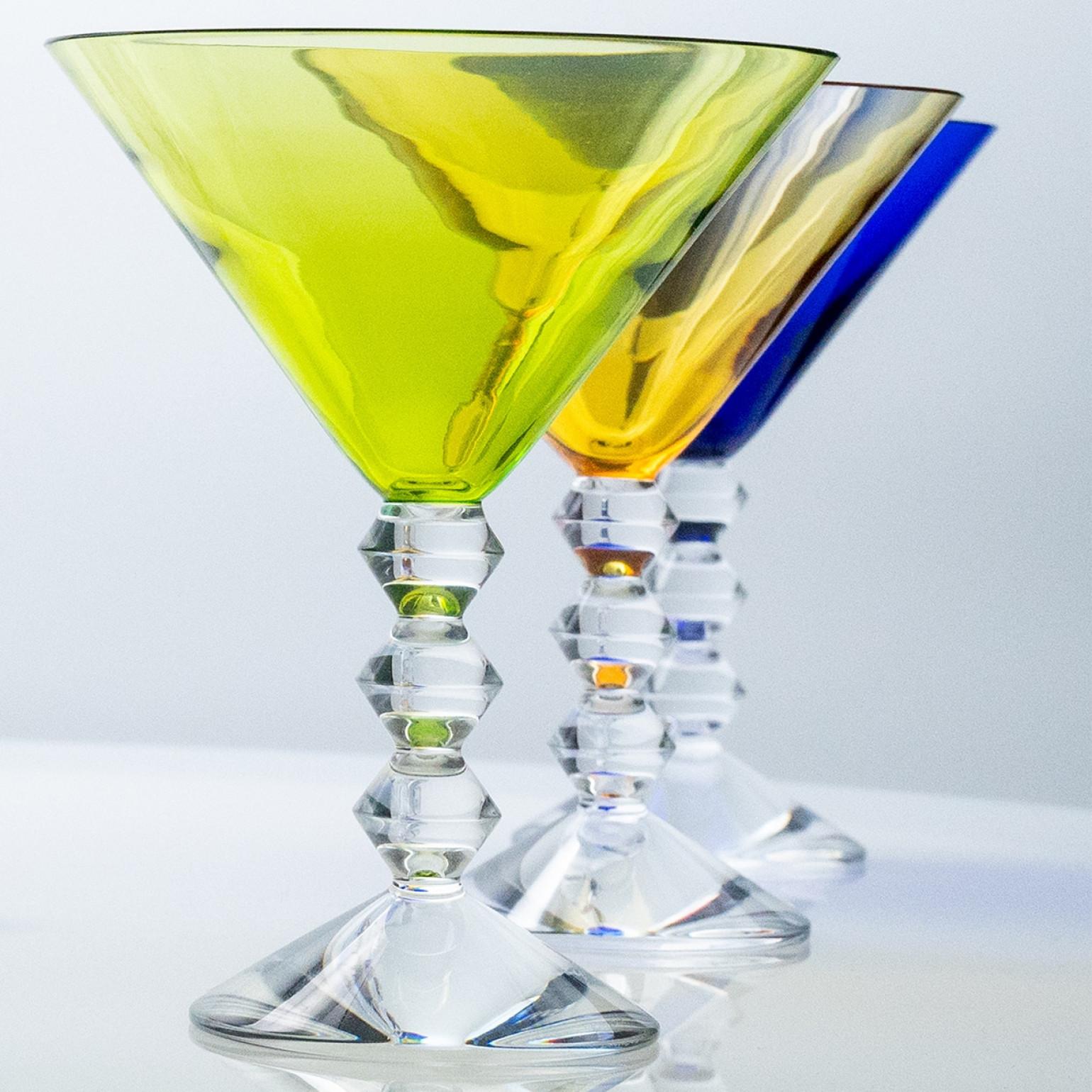 Juego de 6 copas Exquise Multi Color Baccarat Martini Crystal, Francia en venta 6