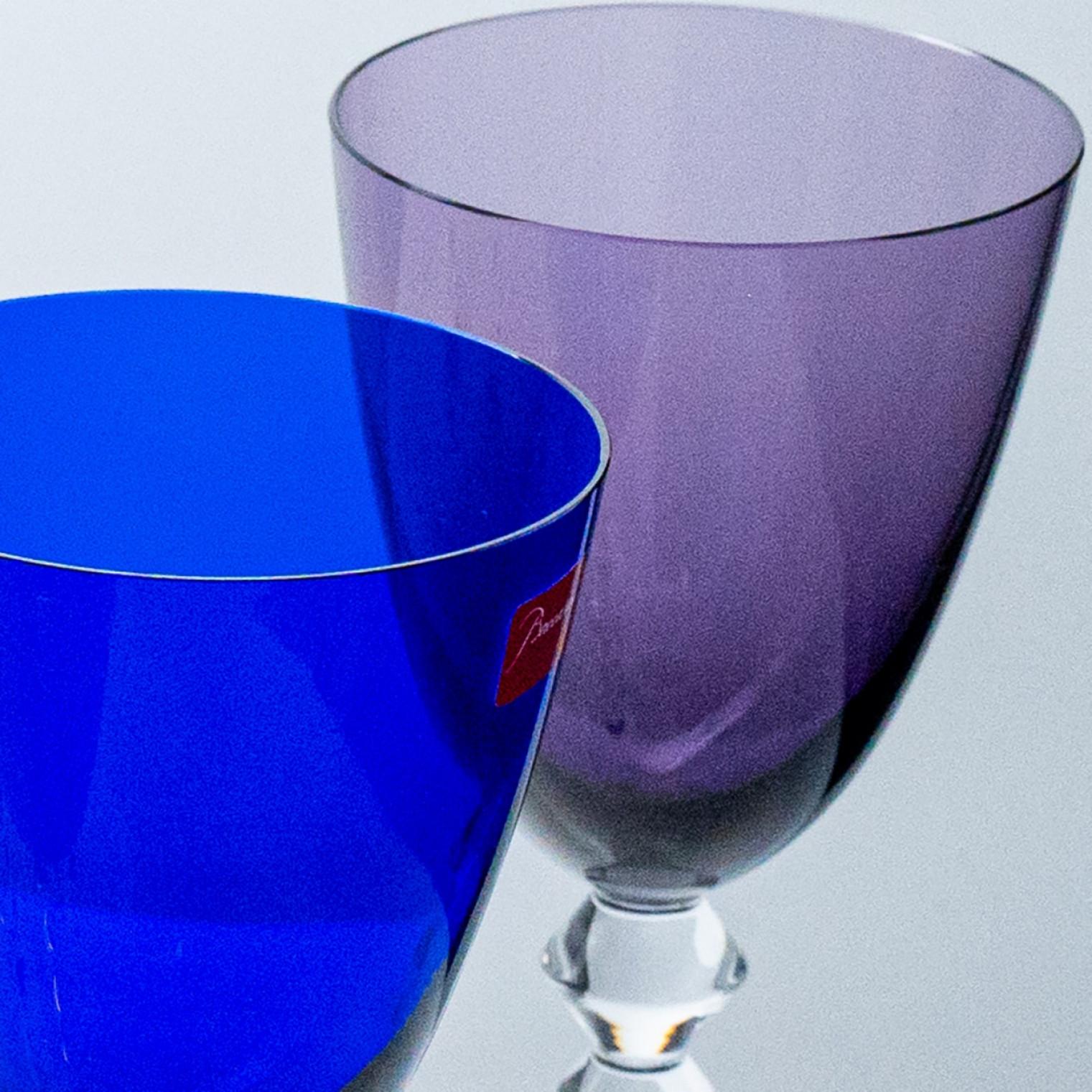 Juego de 6 copas de cristal para vino Exquise Multi Color Baccarat, Francia Cristal en venta