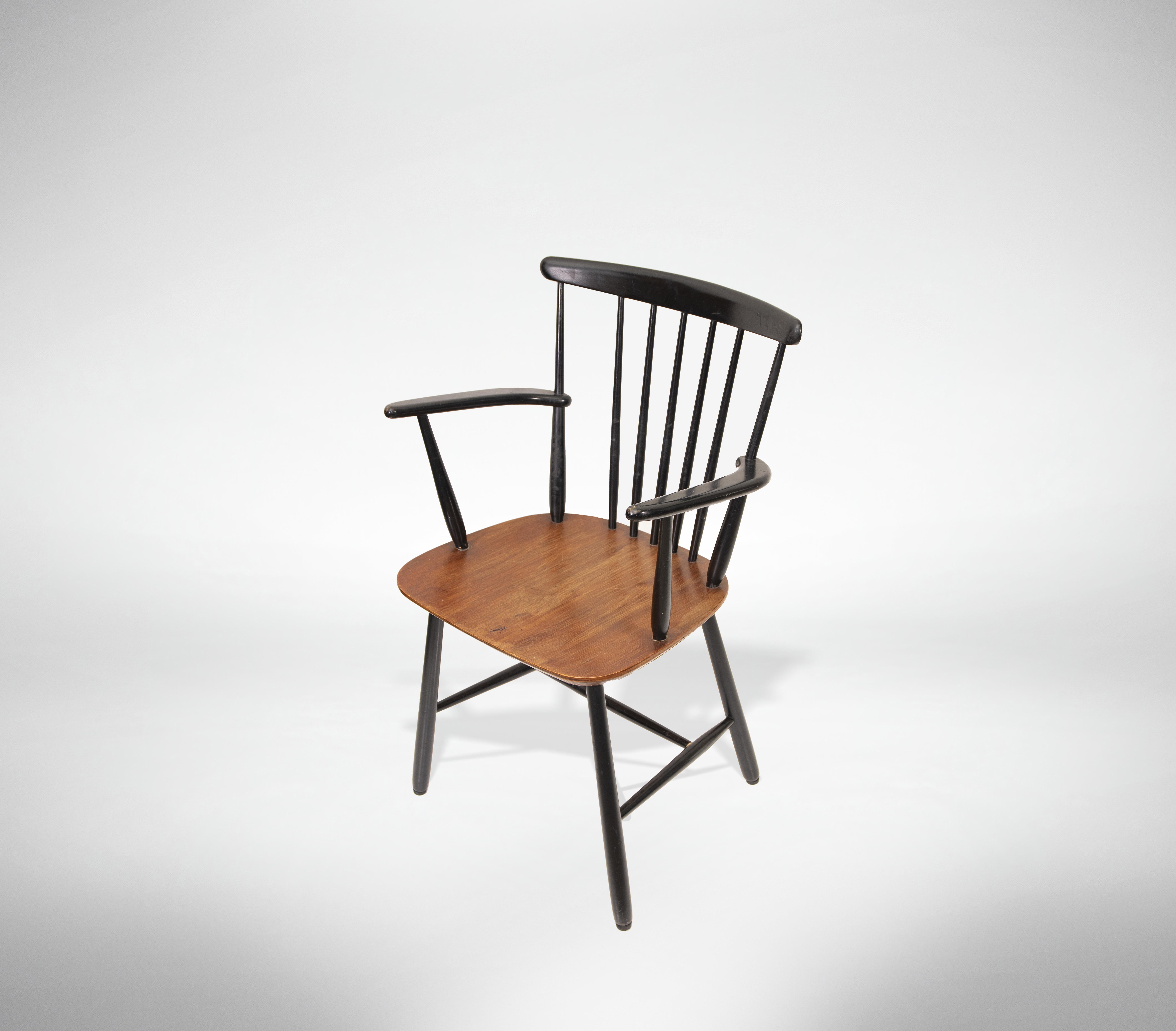 Wood Set of 6 Fanett Dining Chairs by Ilmari Tapiovaara, 1949 For Sale