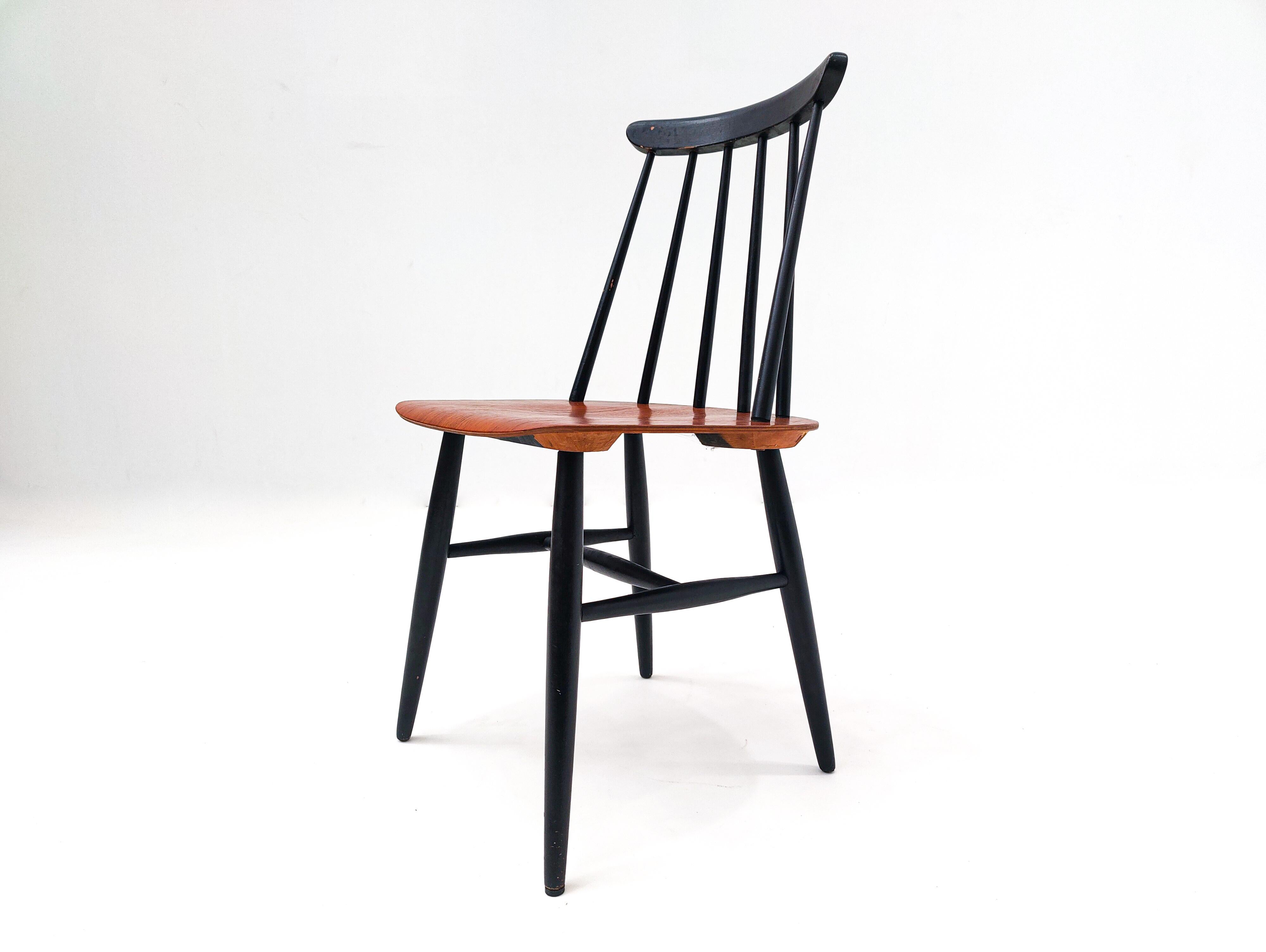 Set of 6 'Fanett' Dining Chairs by Ilmari Tapiovaara for Edsby Verken, 1960s 4