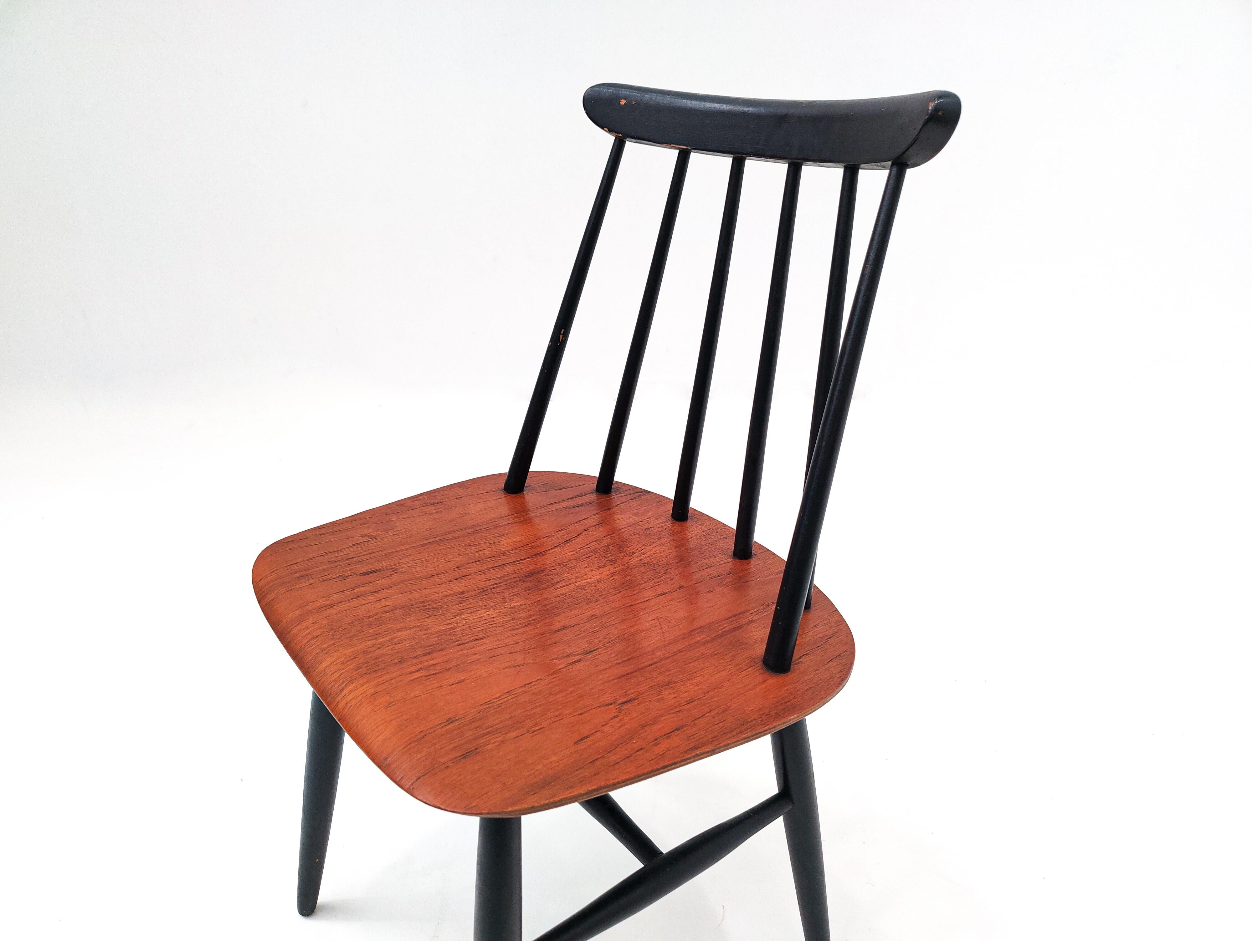 Set of 6 'Fanett' Dining Chairs by Ilmari Tapiovaara for Edsby Verken, 1960s 5