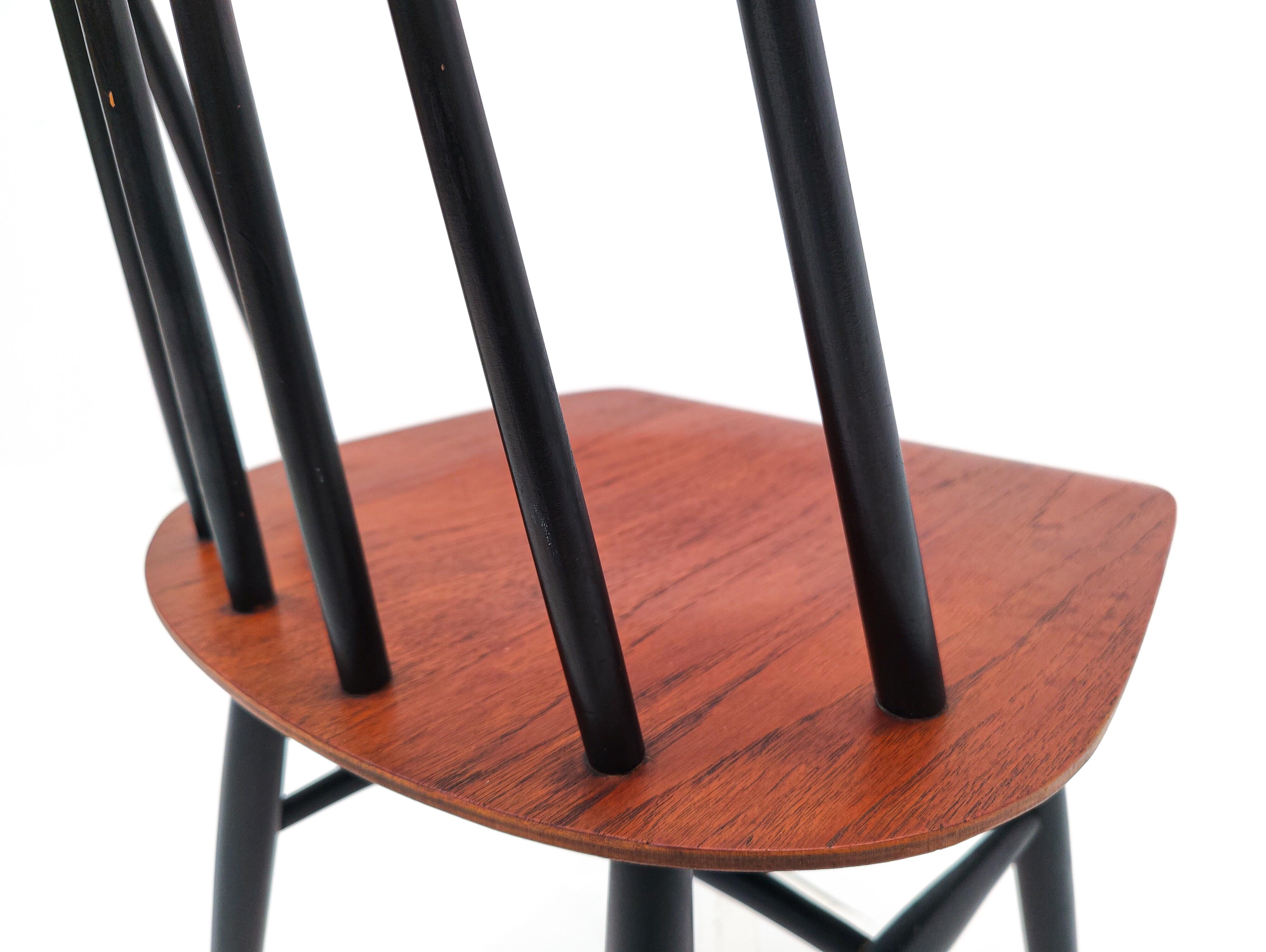 Set of 6 'Fanett' Dining Chairs by Ilmari Tapiovaara for Edsby Verken, 1960s 8