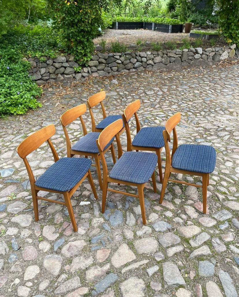 Mid-Century Modern Set of 6 Farstrup Dining Chairs in Teak, 1960s