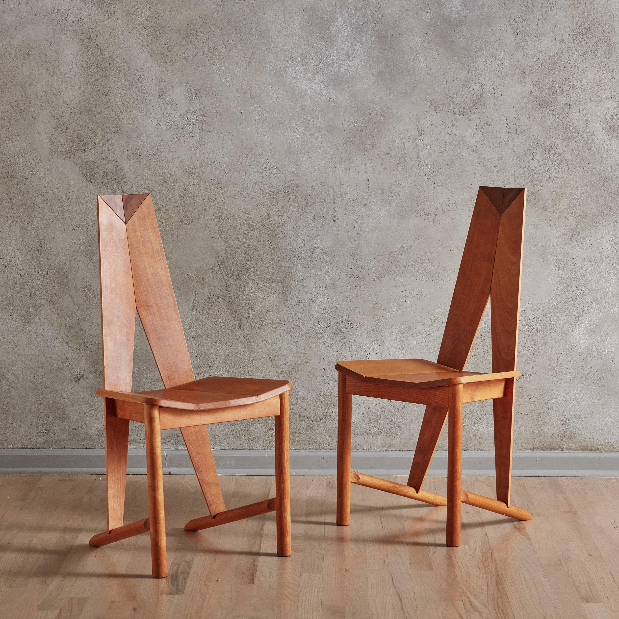 Scandinavian Modern Set of 6 'FCH1A' Beech Wood Dining Chairs by Søren Nissen & Ebbe Gehl for Seltz
