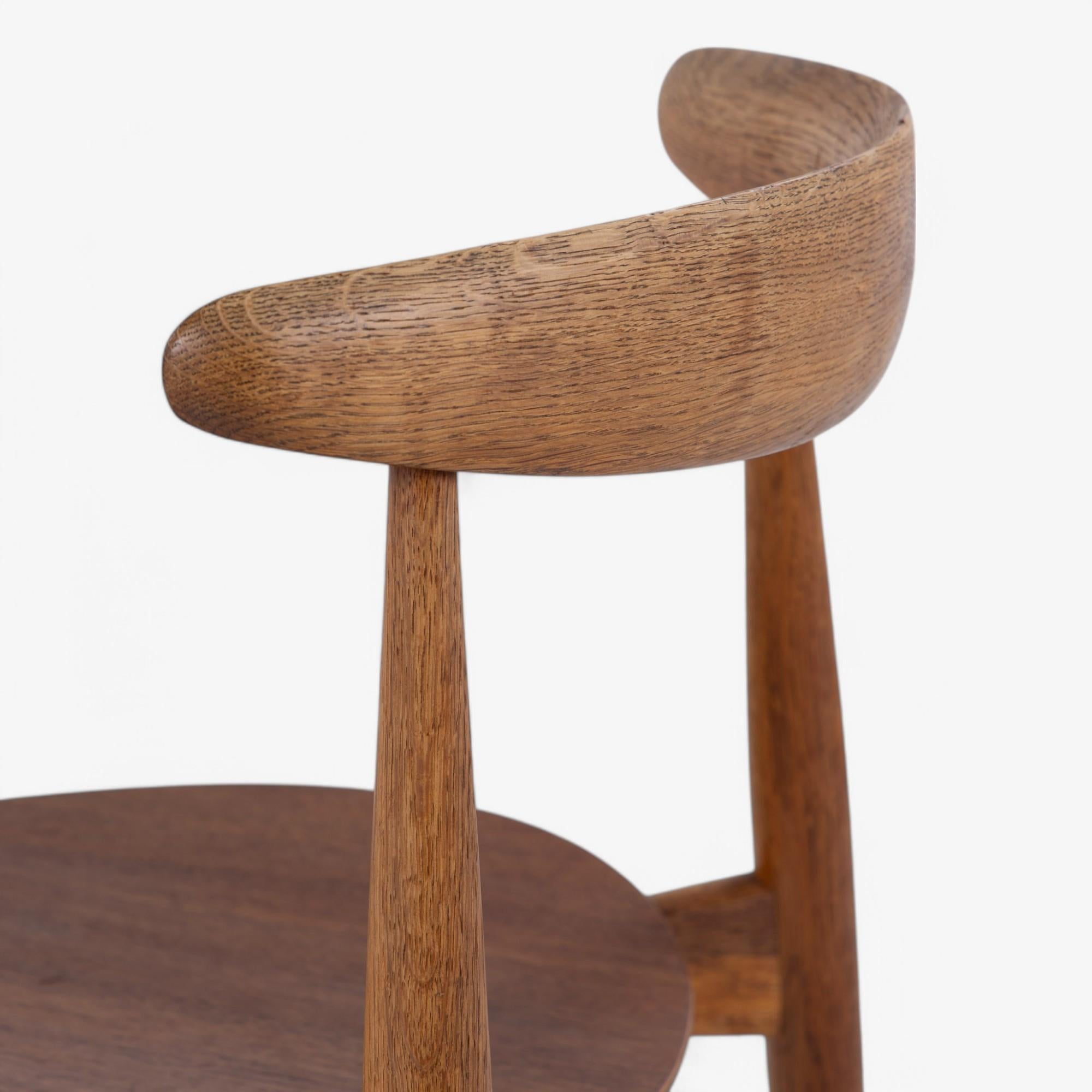 Set di 6 FH 4103 - 'Sedia cuore' in teak di Hans J. Wegner In condizioni buone in vendita a Copenhagen, DK
