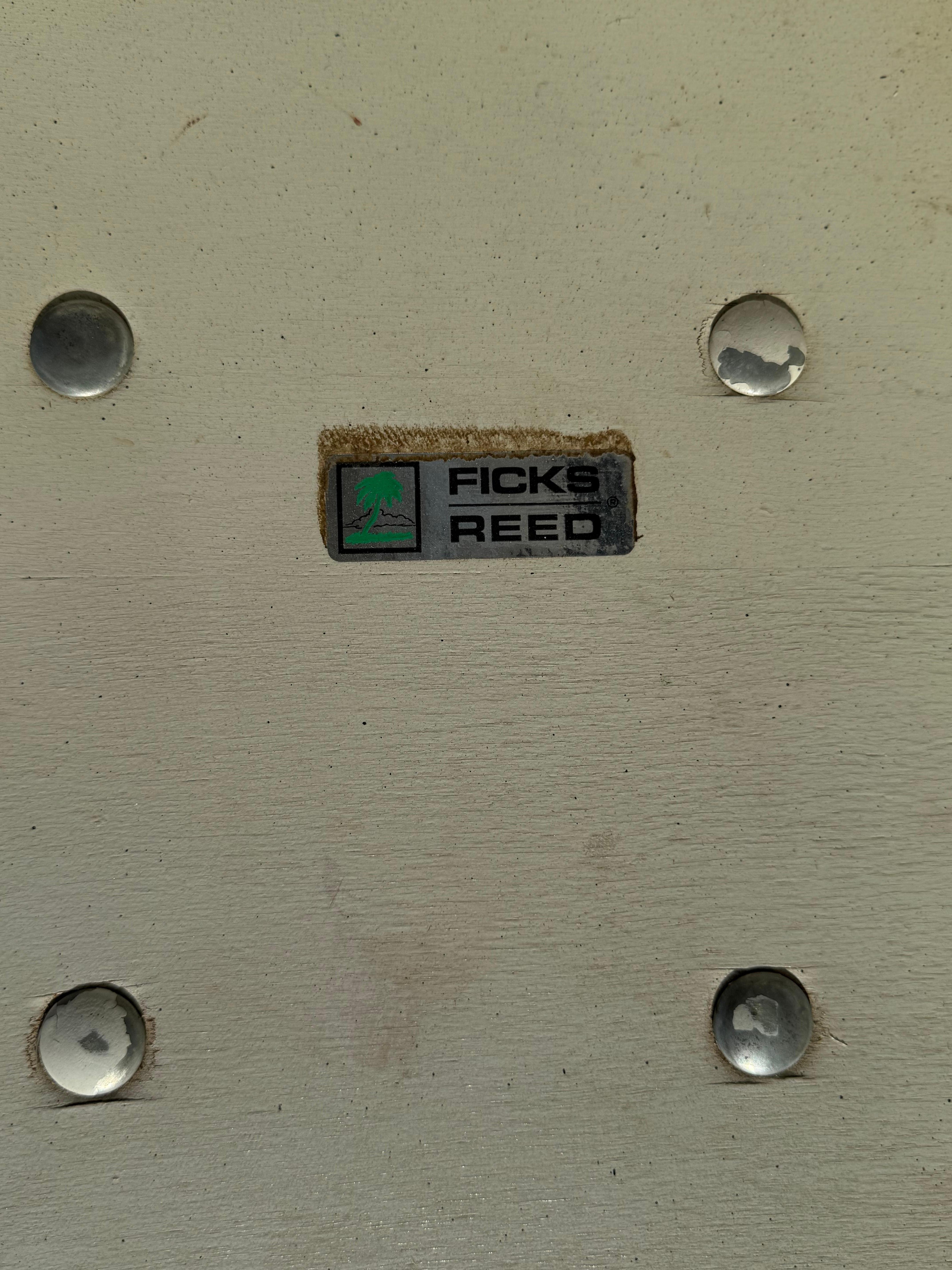 Juego de 6 sillas de comedor giratorias de bambú Ficks Reed Boho Chic en Bueno estado para la venta en Pasadena, TX