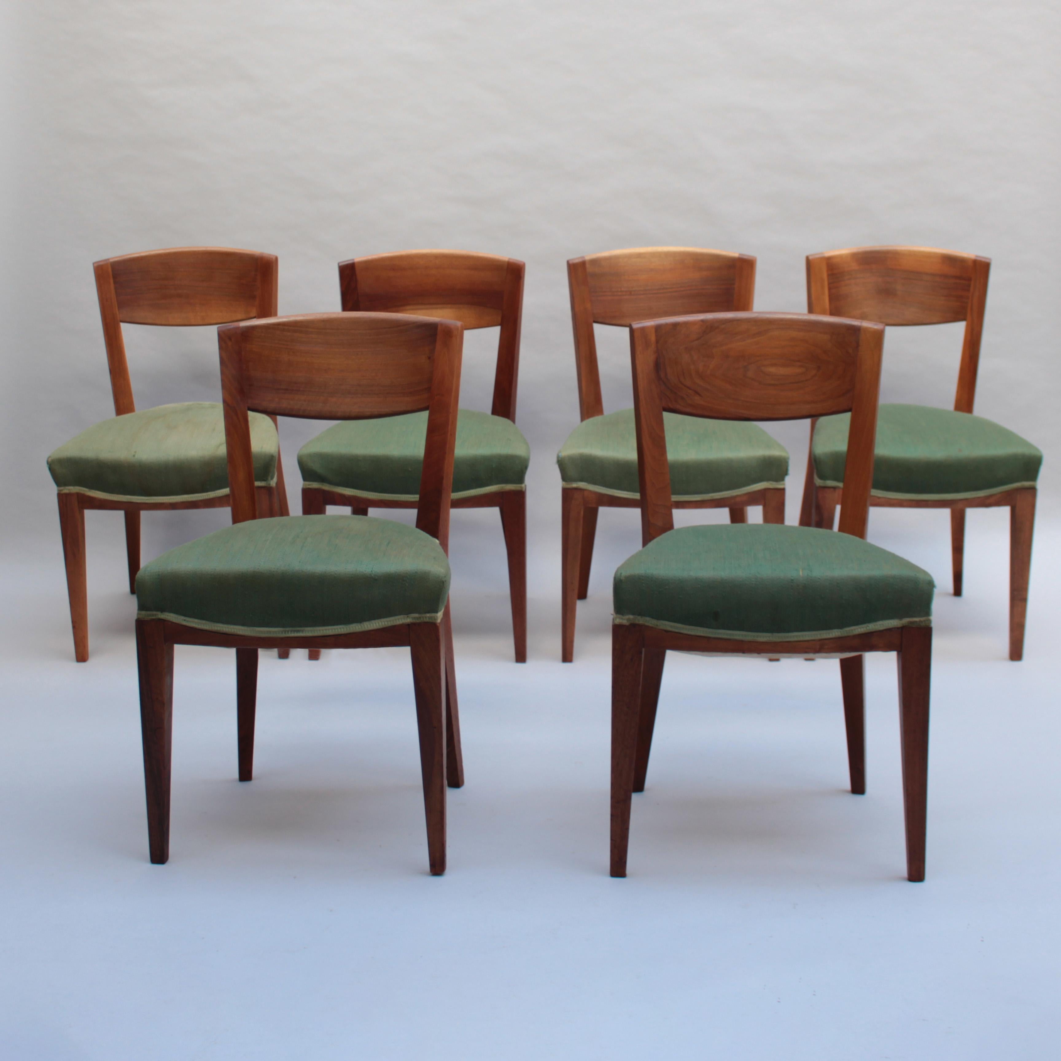 Set di 6 sedie da pranzo francesi degli anni '40 di Printz in vendita 5