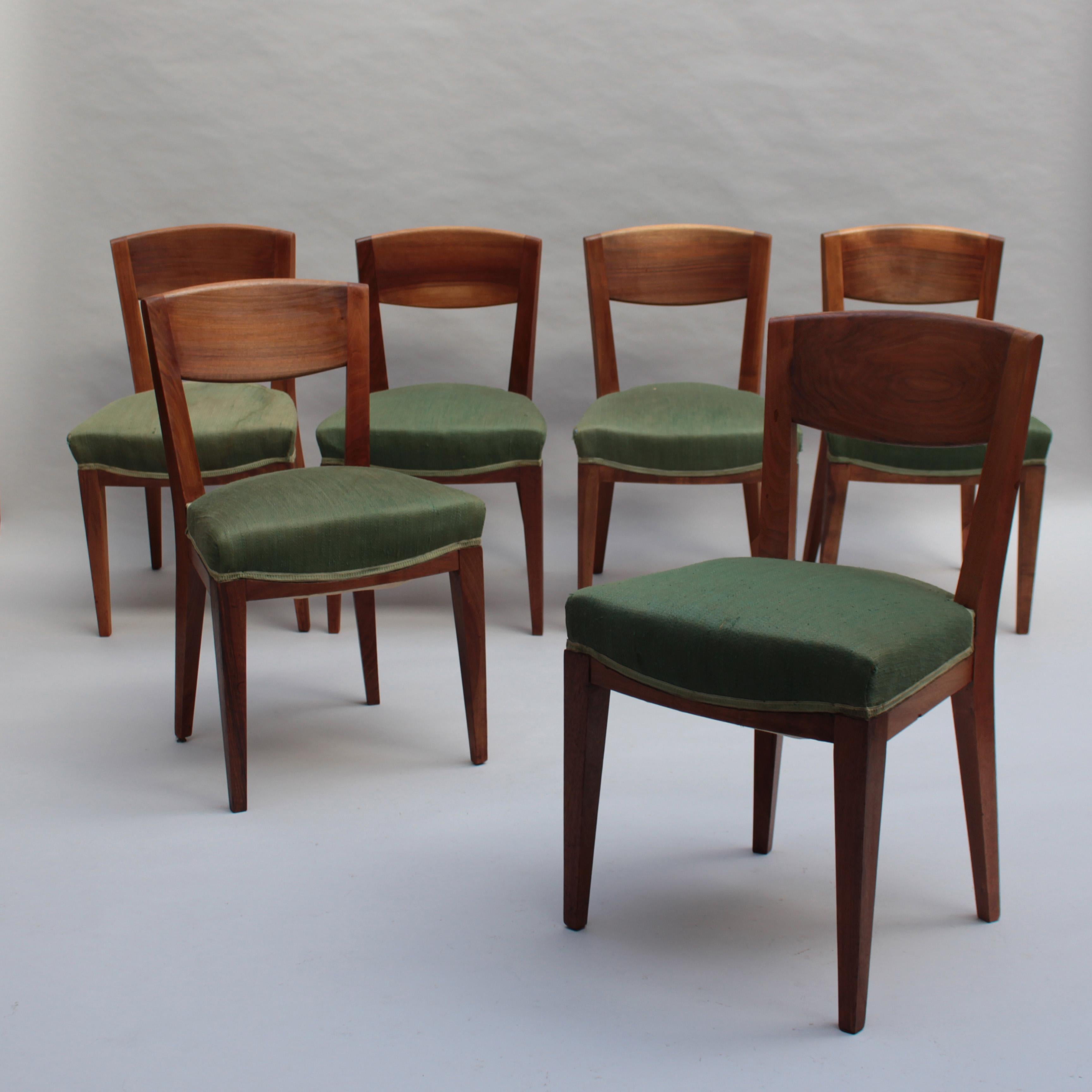 Un set di sei raffinate poltroncine francesi Art Déco in noce massiccio di Eugene Printz.
Esperto: Emmanuel Eyraud