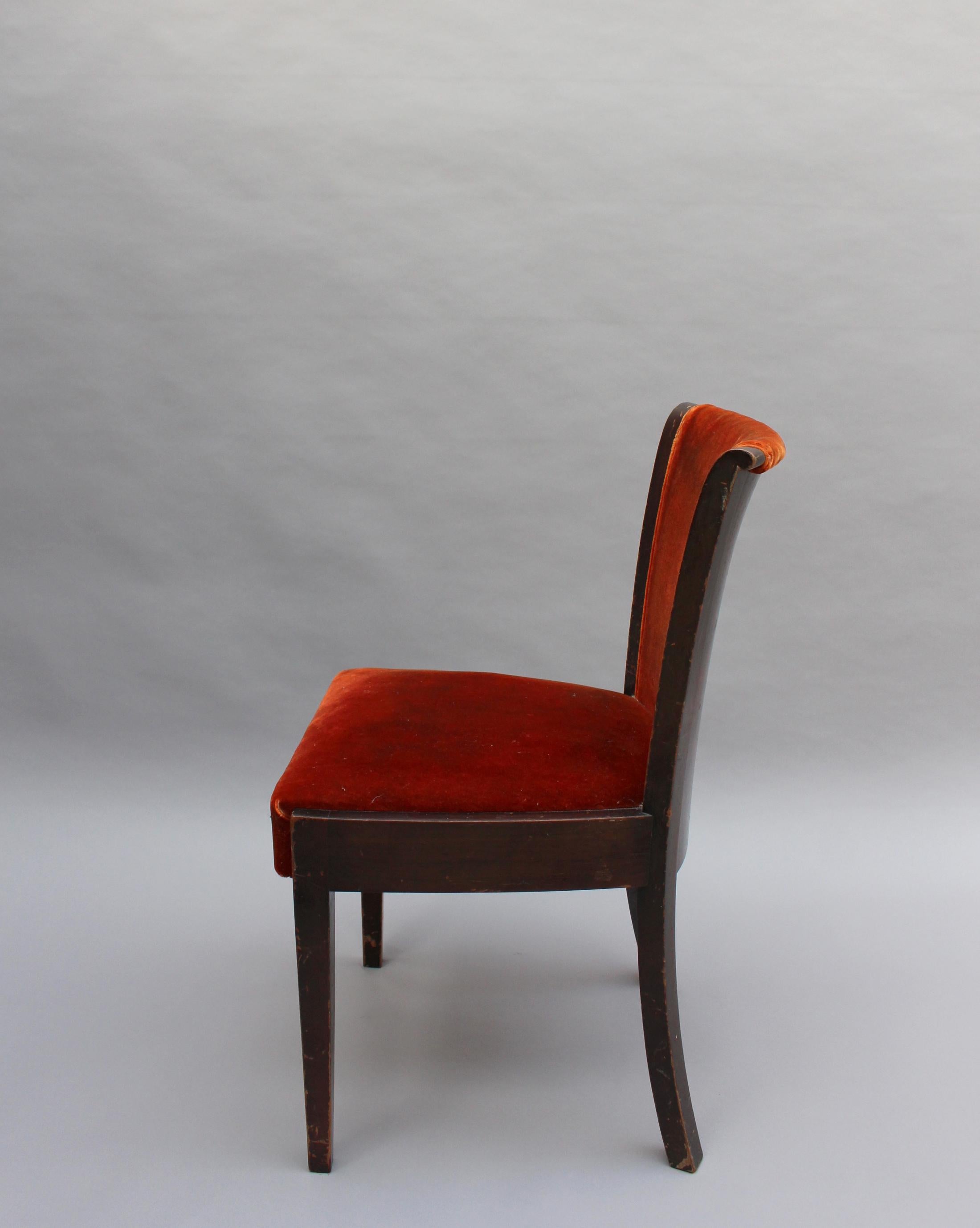 Set di 6 raffinate sedie belghe Art Déco di De Coene (4 laterali e 2 con braccioli) in vendita 4