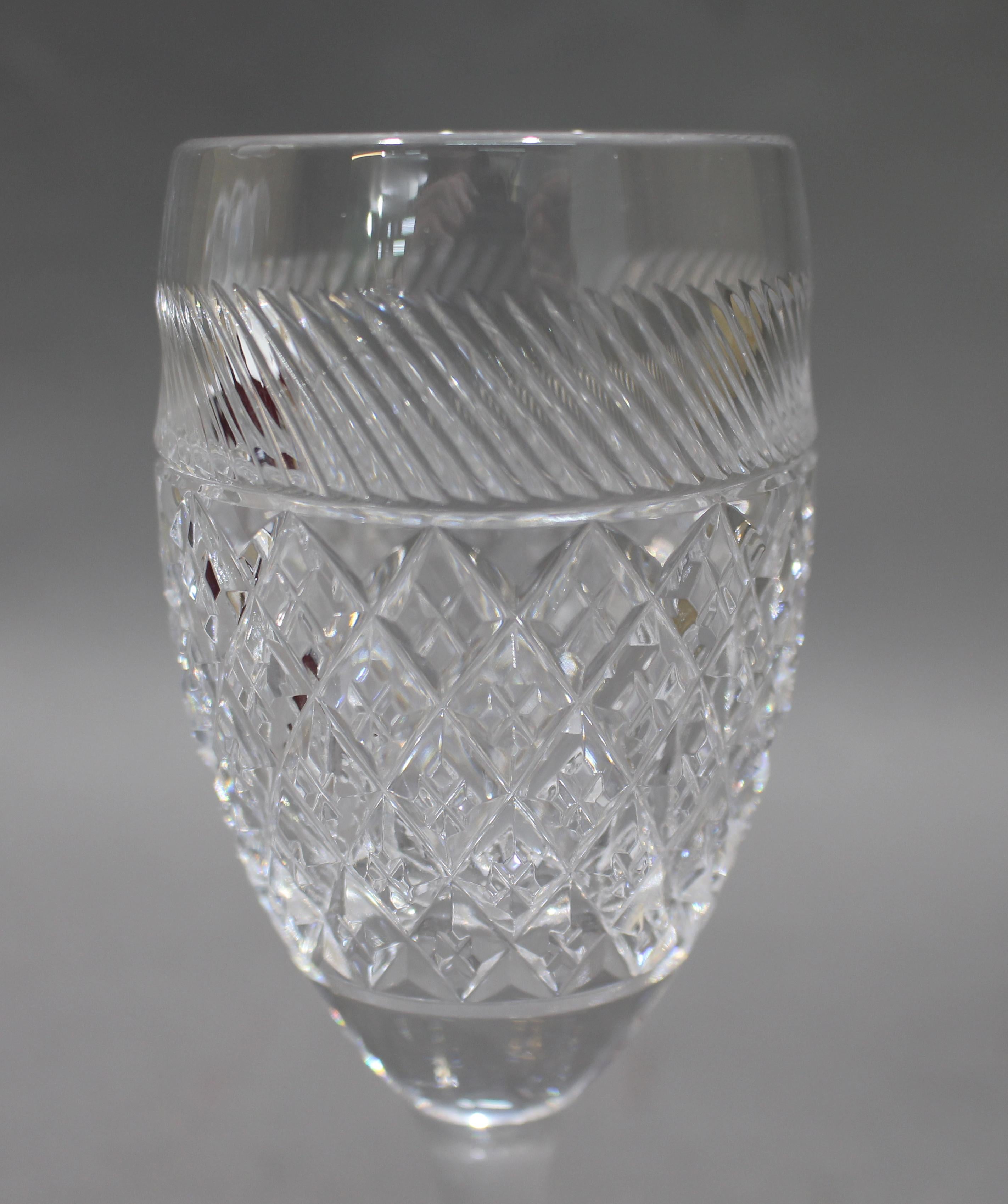 Set of 6 Fine Tudor Crystal Cut Glass Wine Glasses Bon état - En vente à Worcester, GB