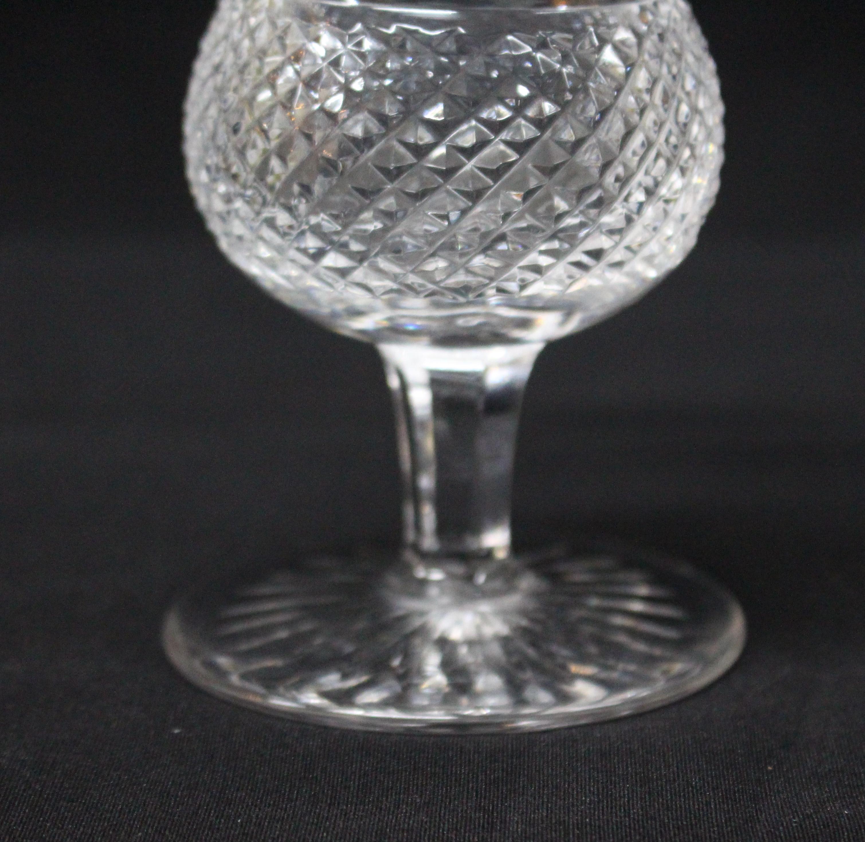 Set of 6 Fine Vintage Edinburgh Crystal Thistle Pattern Champagne Glasses In Excellent Condition In Worcester, Worcestershire