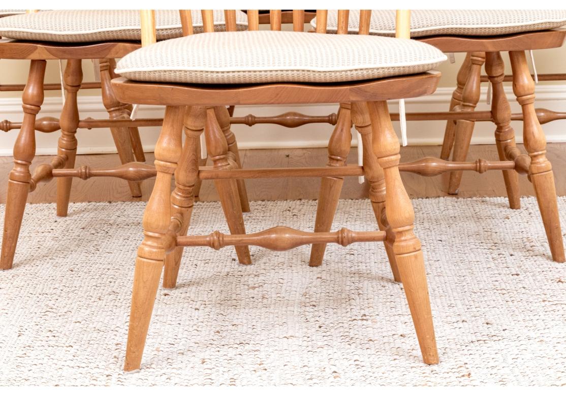 Juego De 6 Sillas Windsor Laterales Finamente Elaboradas Por Tom Seely Furniture en venta 4