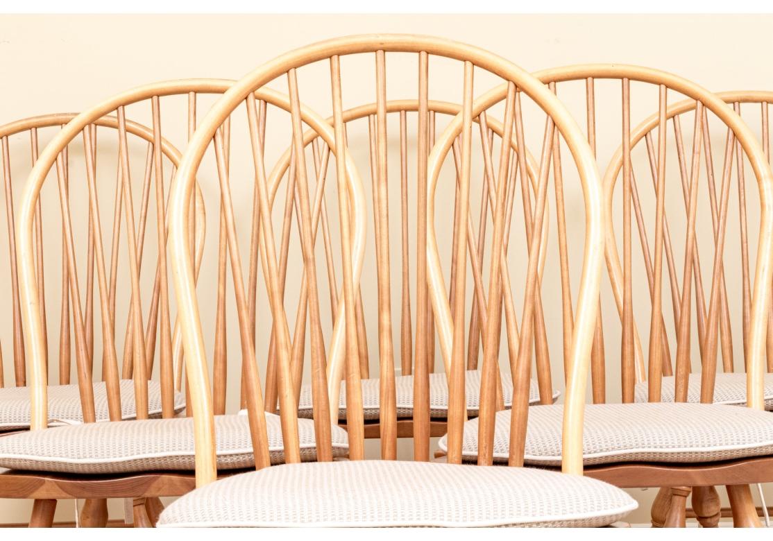 Juego De 6 Sillas Windsor Laterales Finamente Elaboradas Por Tom Seely Furniture en venta 5