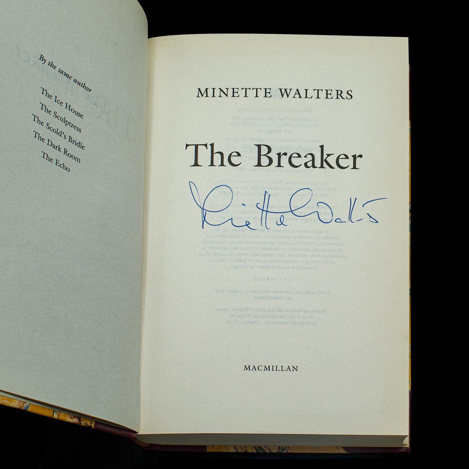 Ensemble de 6 romans de la première édition de Minette Walters, signés, anglais, relié en vente 1