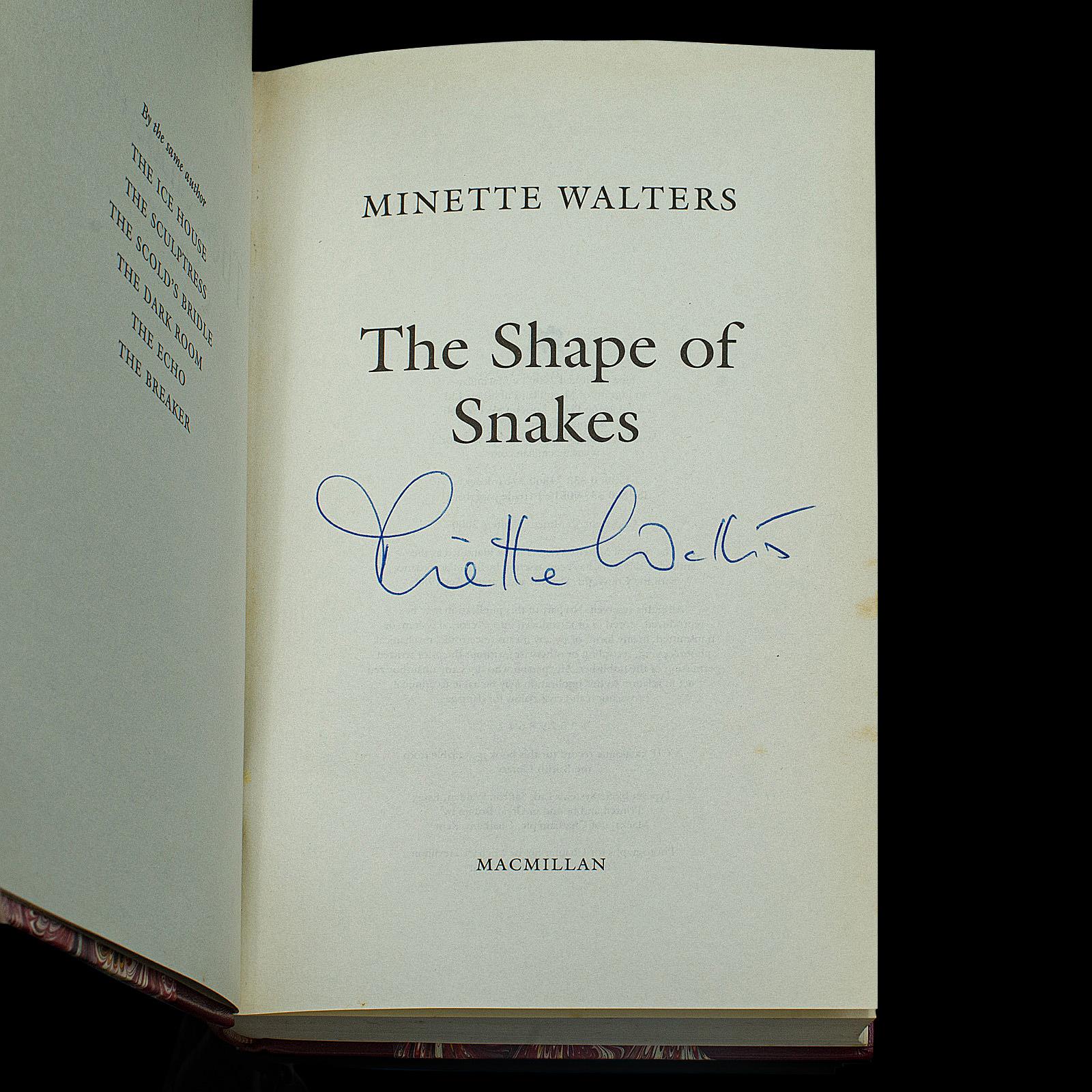 Set Of 6 First Edition Novels by Minette Walters, Signed, English, Hard Bound For Sale 2