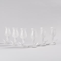 Set of 6 "Fish" Goblets by Frank Gehry for Swid Powell, 1990