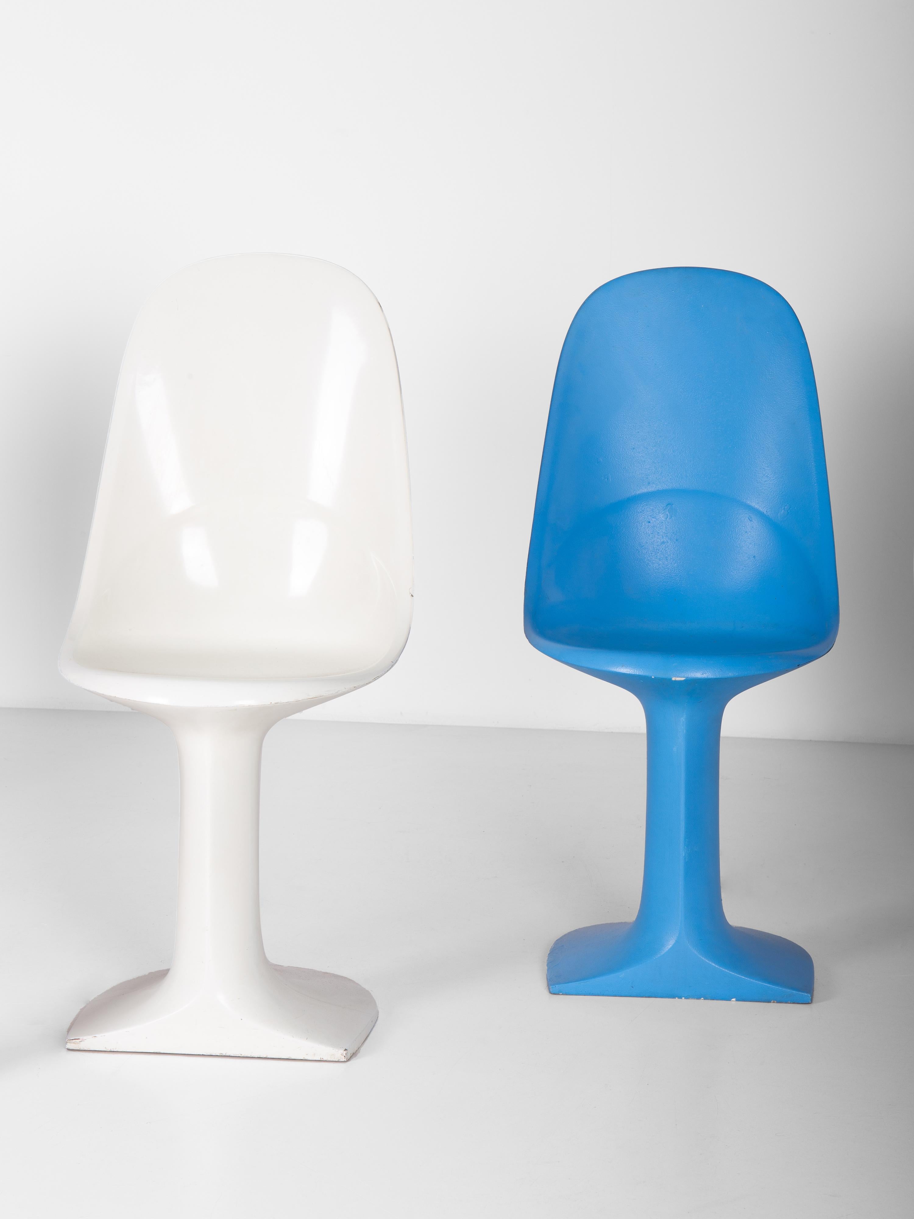 Milieu du XXe siècle Ensemble de 6 chaises Foemina d'Augusto Betti en vente