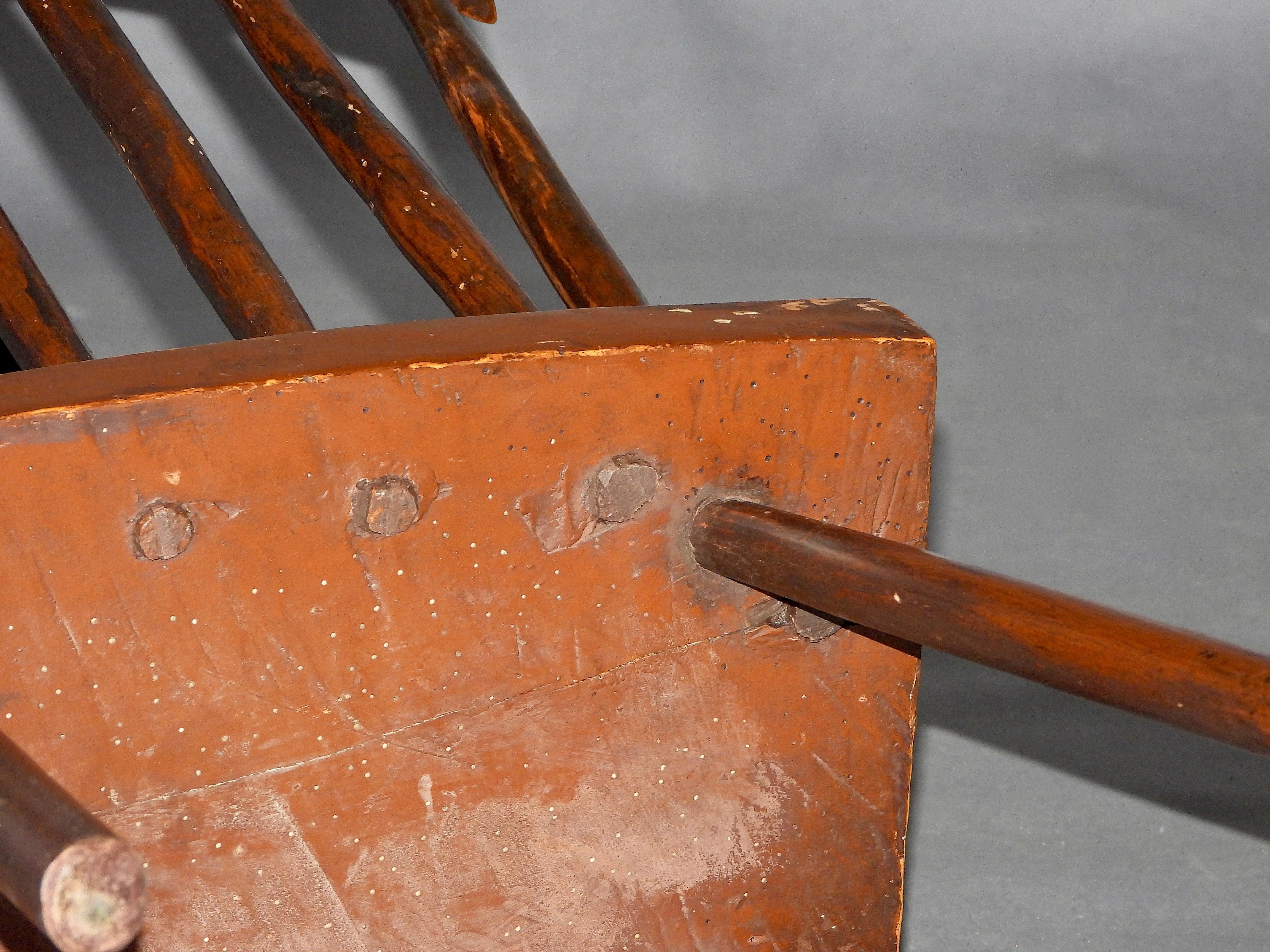 Ensemble de 6 chaises d'art populaire en vente 4