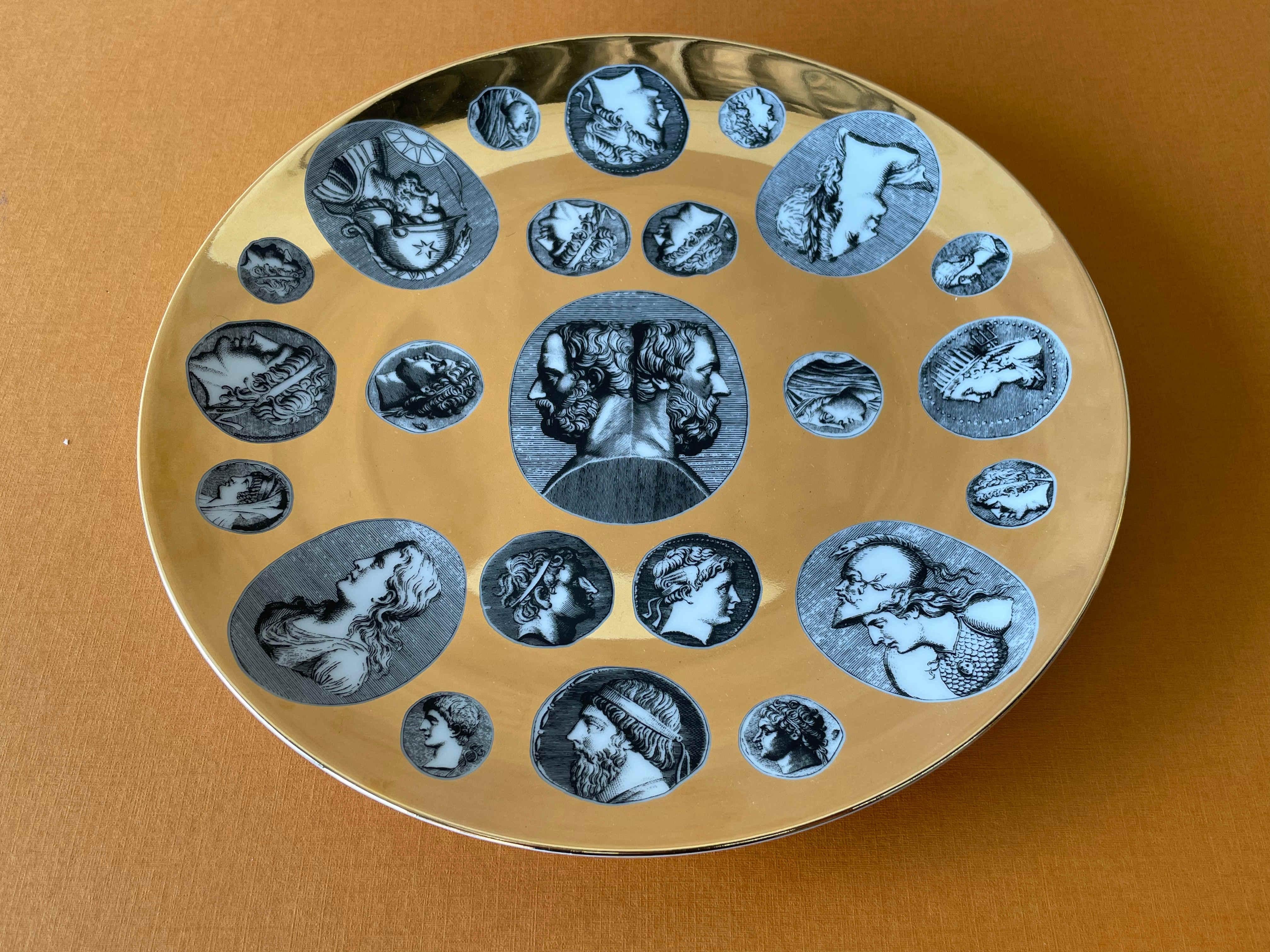 Contemporary FORNASETTI Set of 6 Fornasetti Mural Plates by Louis Vuitton For Sale