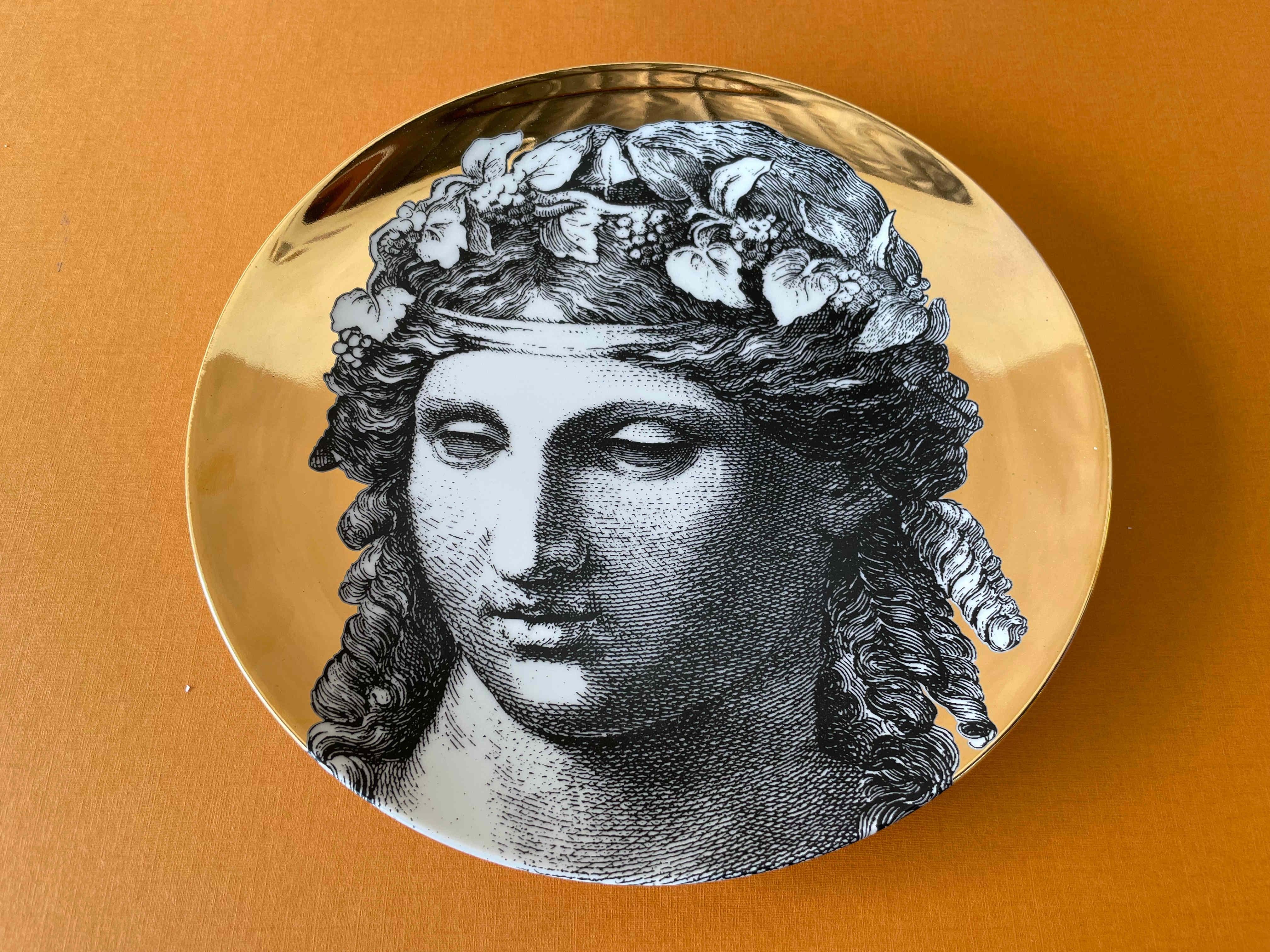 FORNASETTI Set of 6 Fornasetti Mural Plates by Louis Vuitton For Sale 1