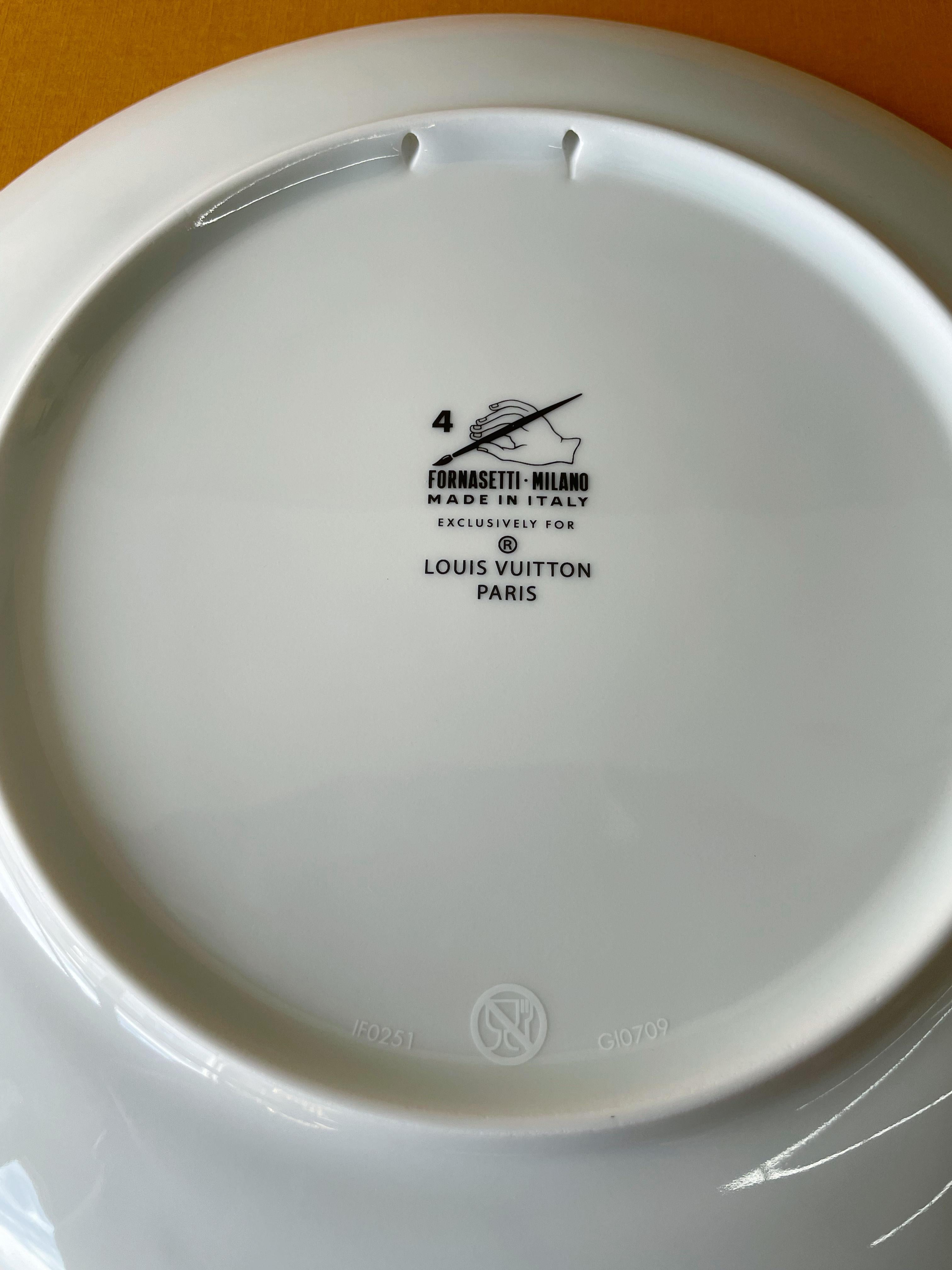 FORNASETTI Set of 6 Fornasetti Mural Plates by Louis Vuitton For Sale 2