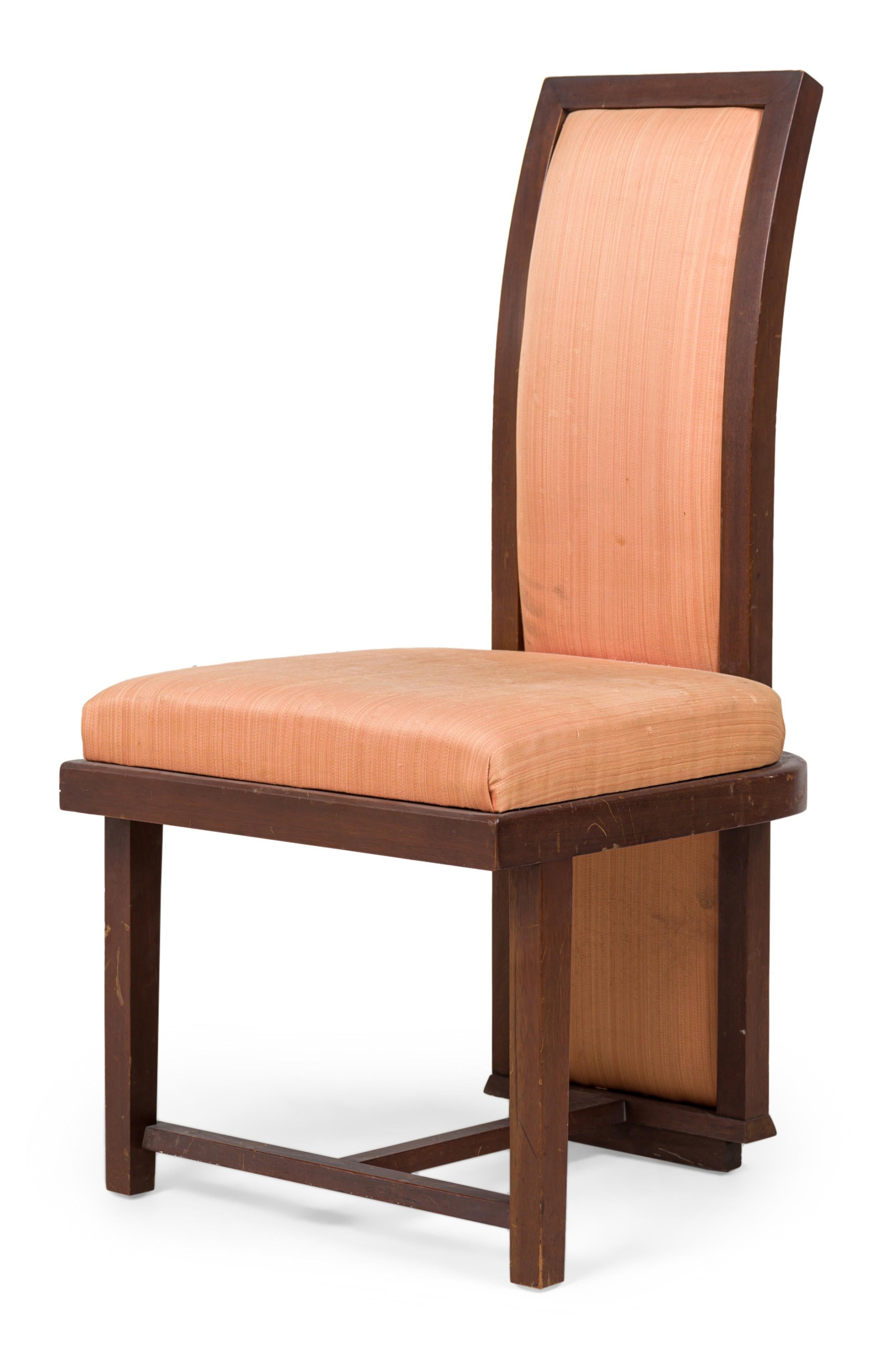 Mid-Century moderno Set di 6 sedie da pranzo in mogano della collezione Frank Lloyd Wright Taliesin in vendita