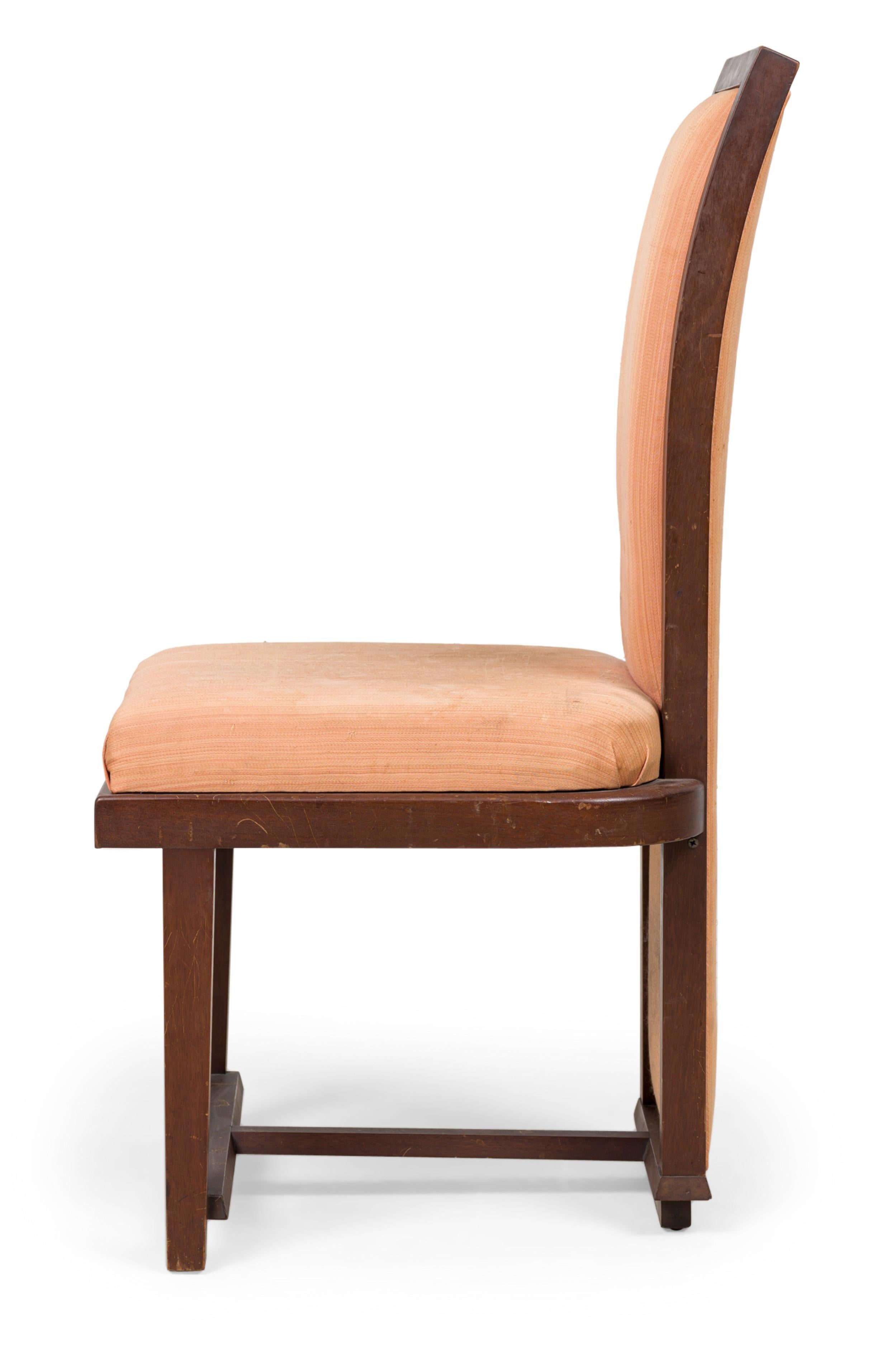Americano Set di 6 sedie da pranzo in mogano della collezione Frank Lloyd Wright Taliesin in vendita