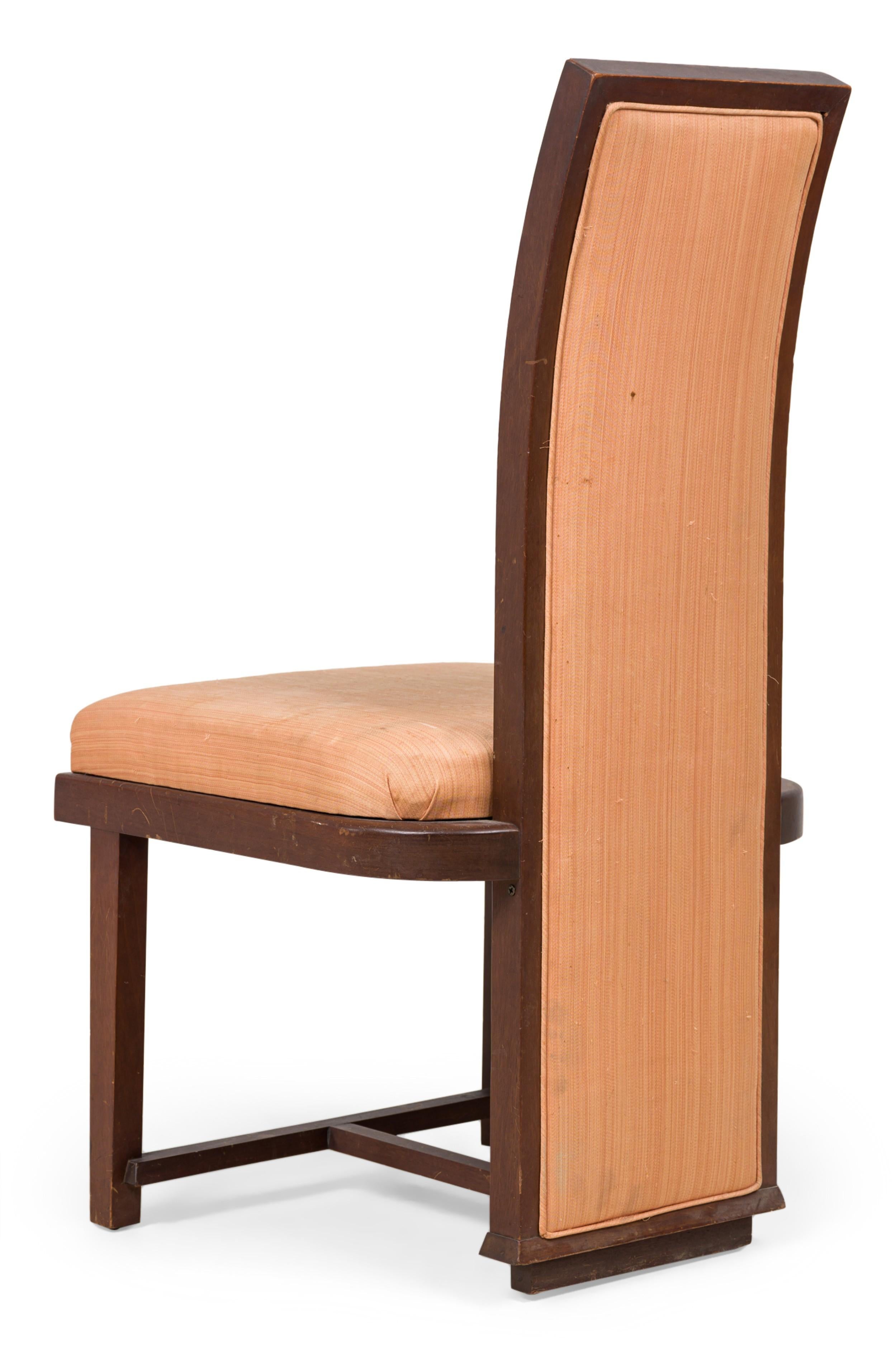 Realizzato con acquaforte Set di 6 sedie da pranzo in mogano della collezione Frank Lloyd Wright Taliesin in vendita