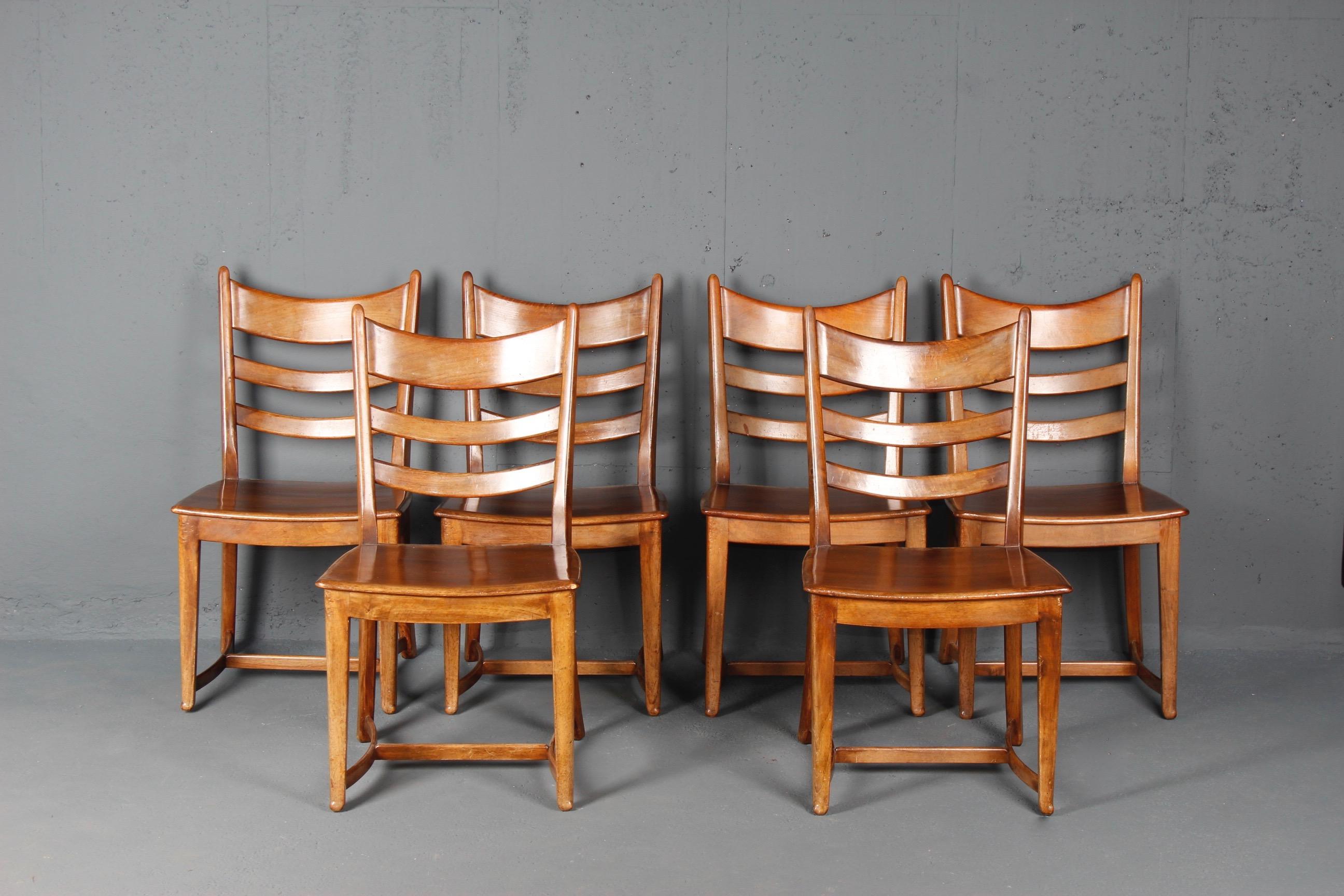 Swiss Set of 6 Franz Xaver Sproll Chairs