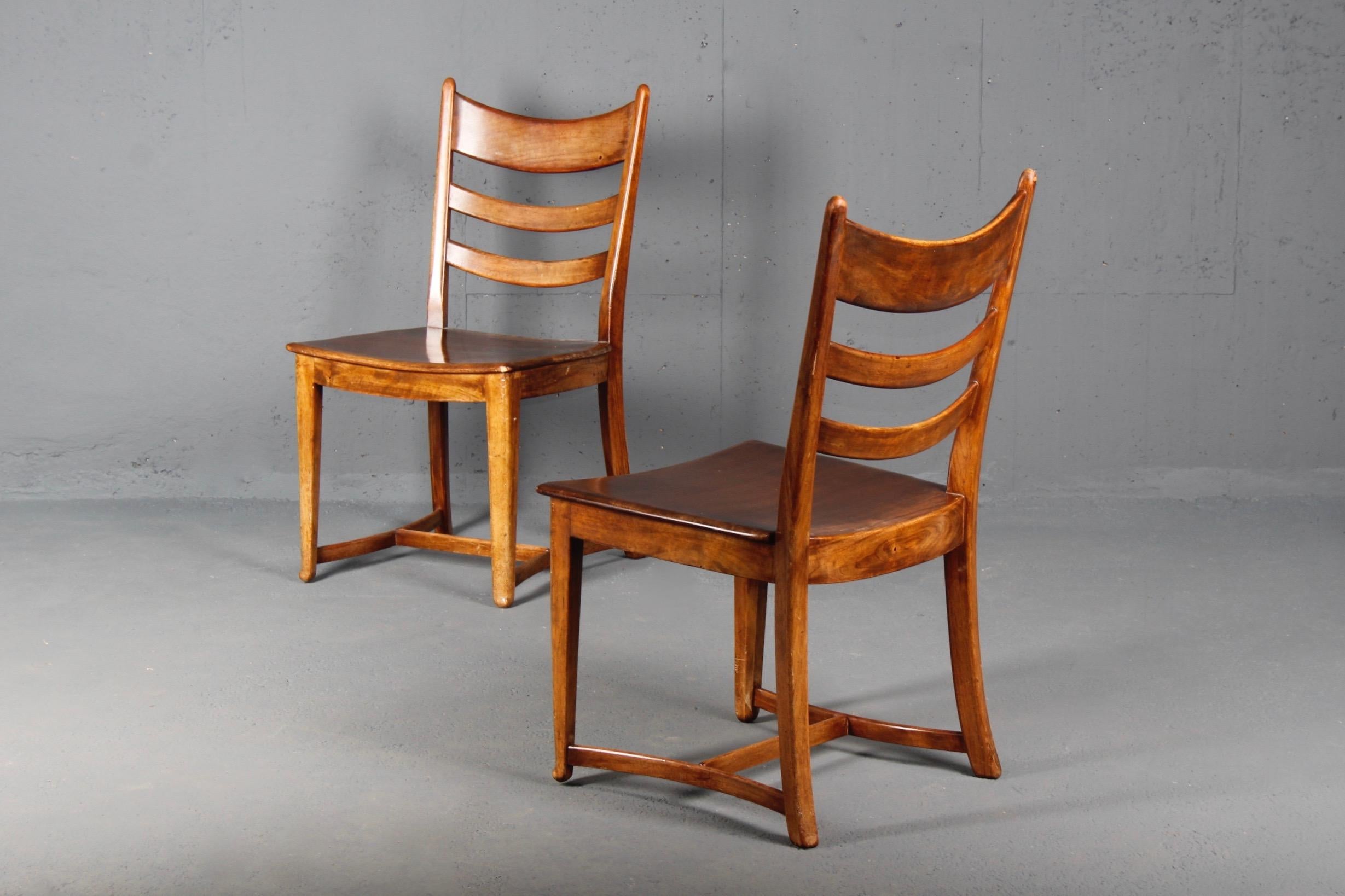 Wood Set of 6 Franz Xaver Sproll Chairs