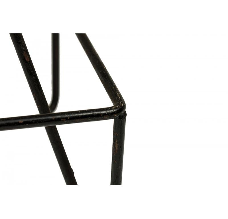 Mid-Century Modern Ensemble de 6 pièces  Tabourets de bar pivotants en fer forgé 