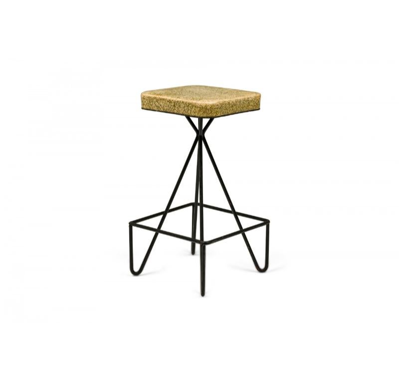 Fait main Ensemble de 6 pièces  Tabourets de bar pivotants en fer forgé 