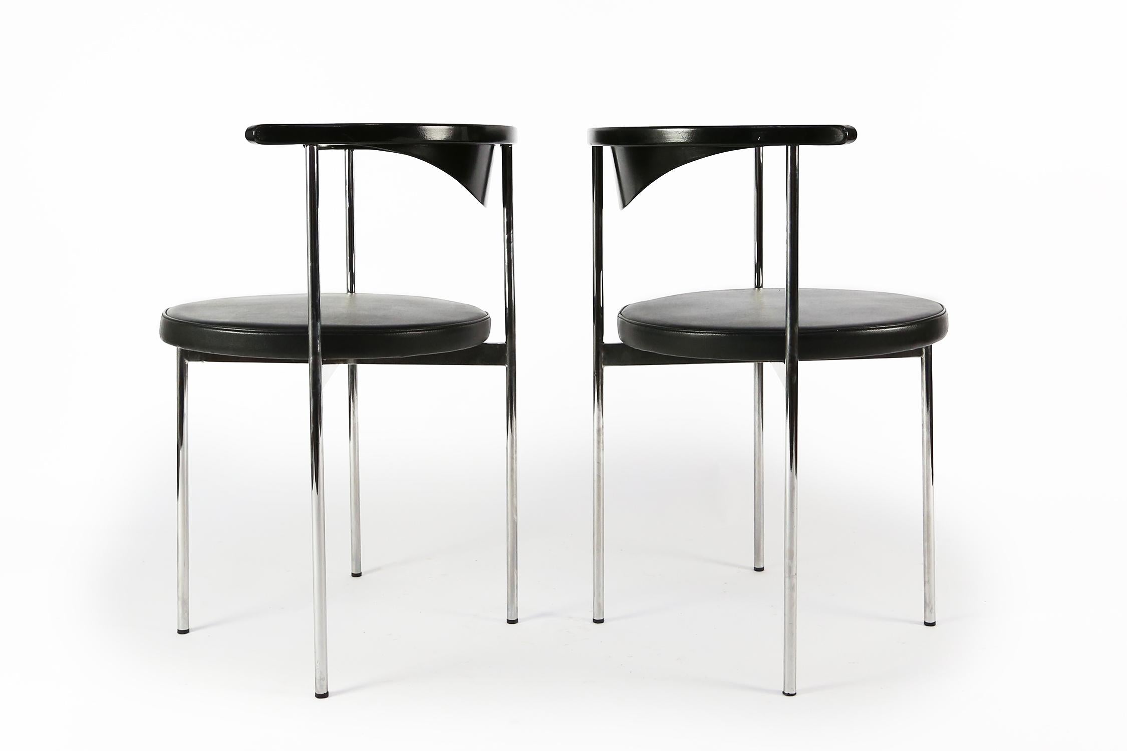 Mid-Century Modern Set of 6 Frederik Sieck Chairs for Fritz Hansen, Denmark, 1960s