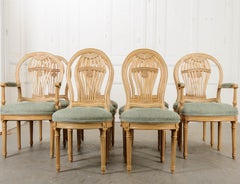 Set of 6 French 20th Century Reproduction Balloon Back Dining Chairs