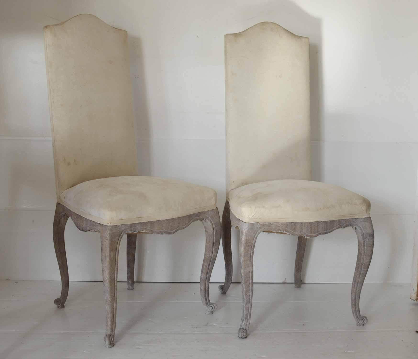 Set of 6 French Antique Louis XV Style Dining Chairs 1