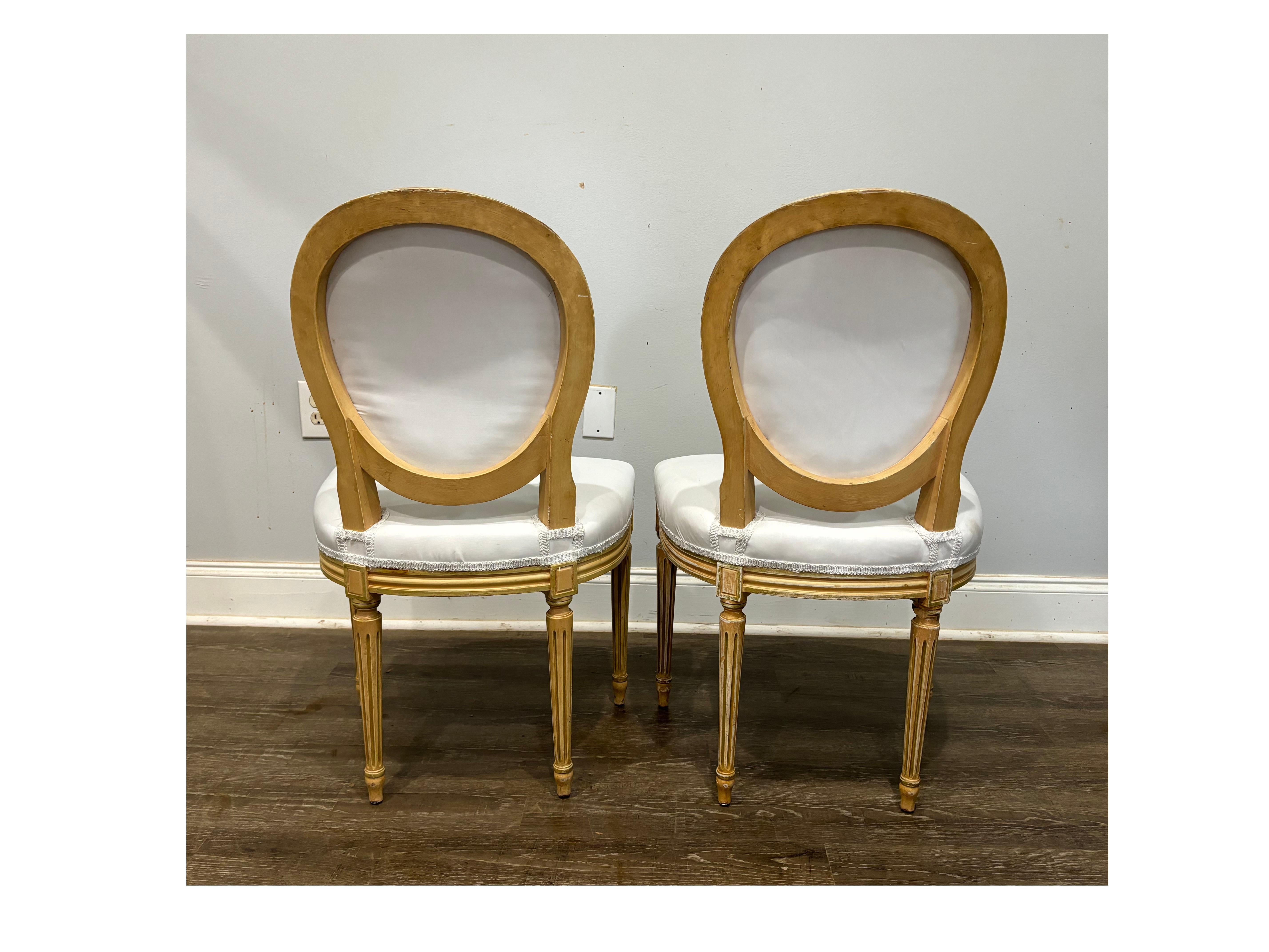 Set of 6 French Chairs & 2 Armchairs For Sale 1