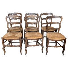 Set of 6 French Country Chairs