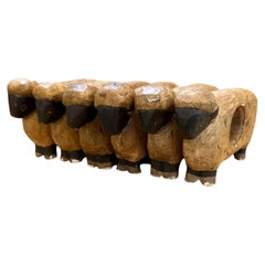 Set of 6 French Country Sheep Napkin Holder