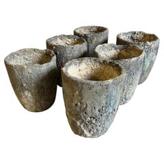 Antique Set of 6 French early 20th century Creuzet - Foundry Pots