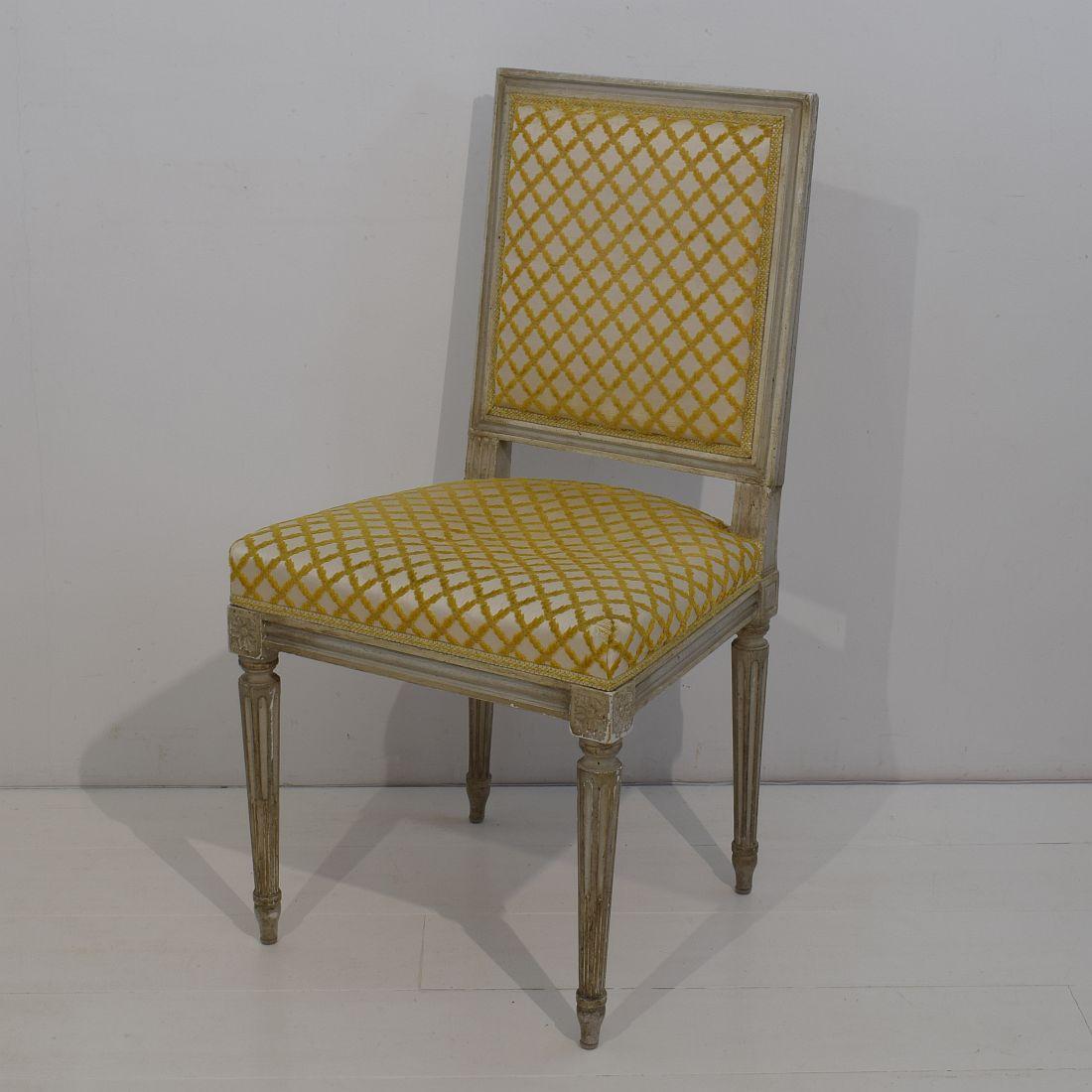 Set of 6 French Early 20th Century Louis XVI Style Dining Chairs In Good Condition In Buisson, FR